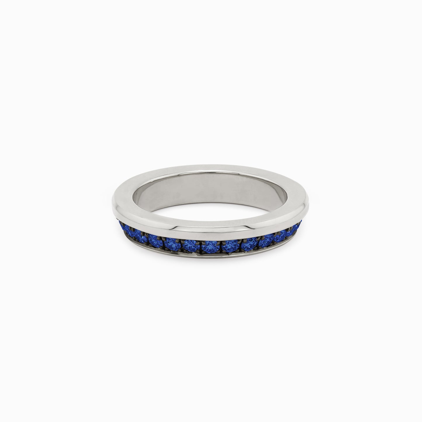 OFF-KILTER Outrageous Sapphire Stacking Ring – Dark Mode