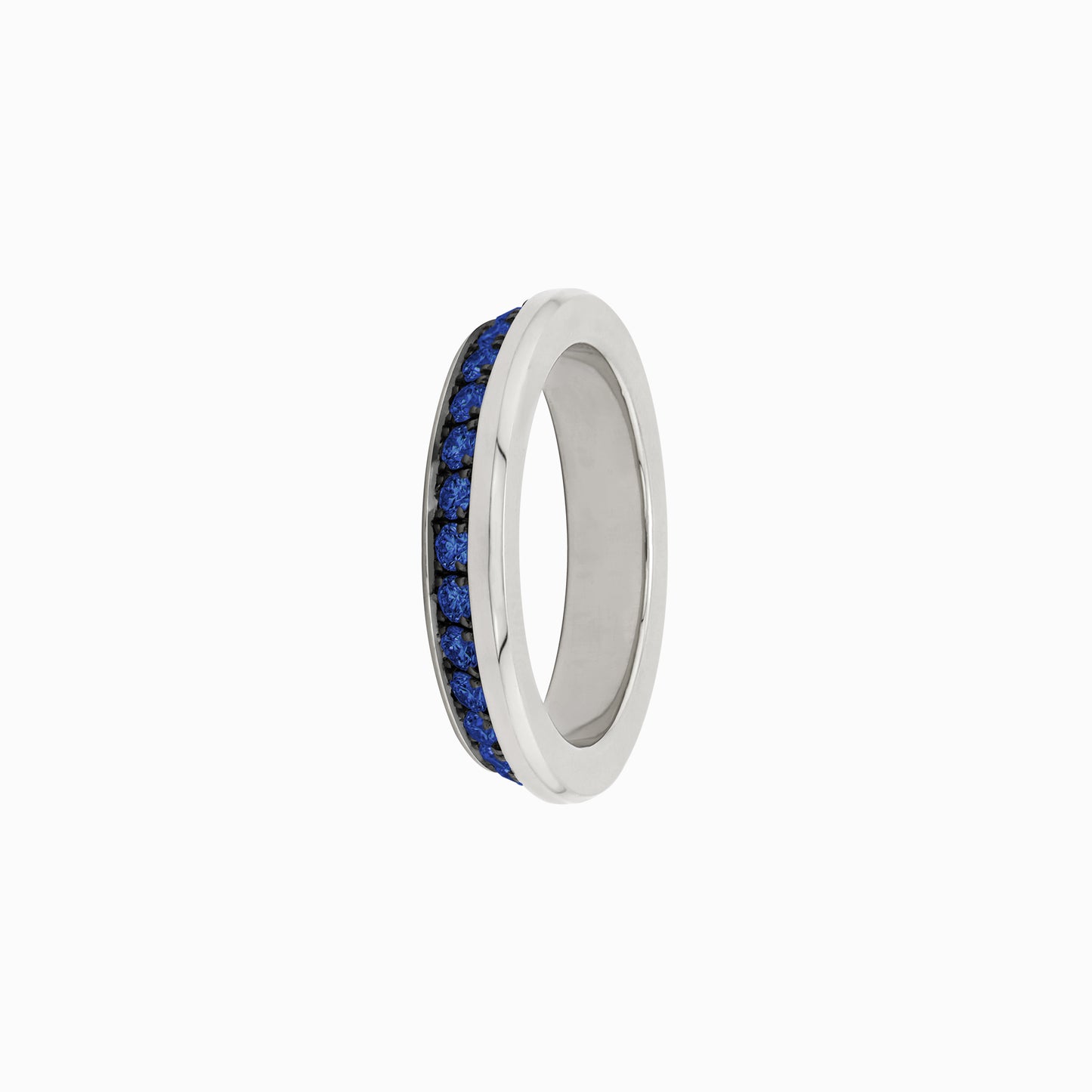 OFF-KILTER Outrageous Sapphire Stacking Ring – Dark Mode