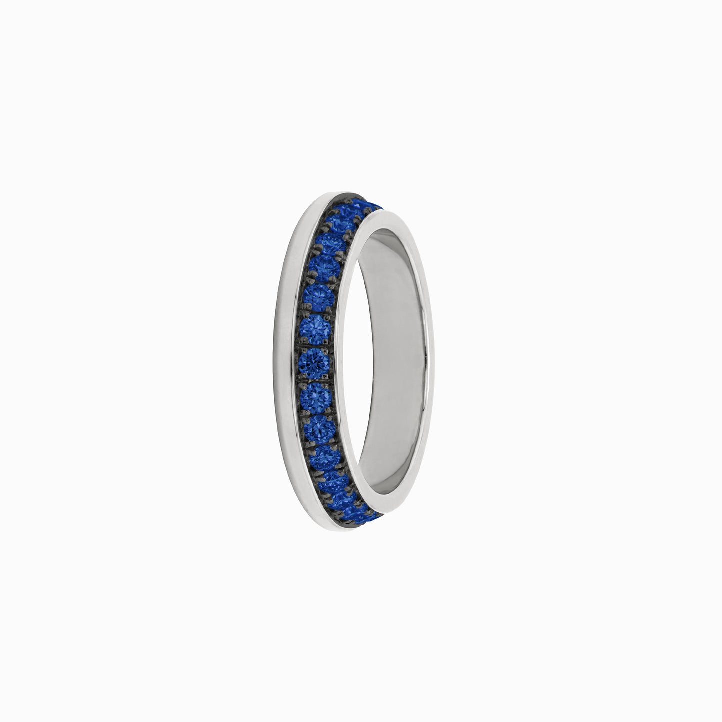 OFF-KILTER Outrageous Sapphire Stacking Ring – Dark Mode