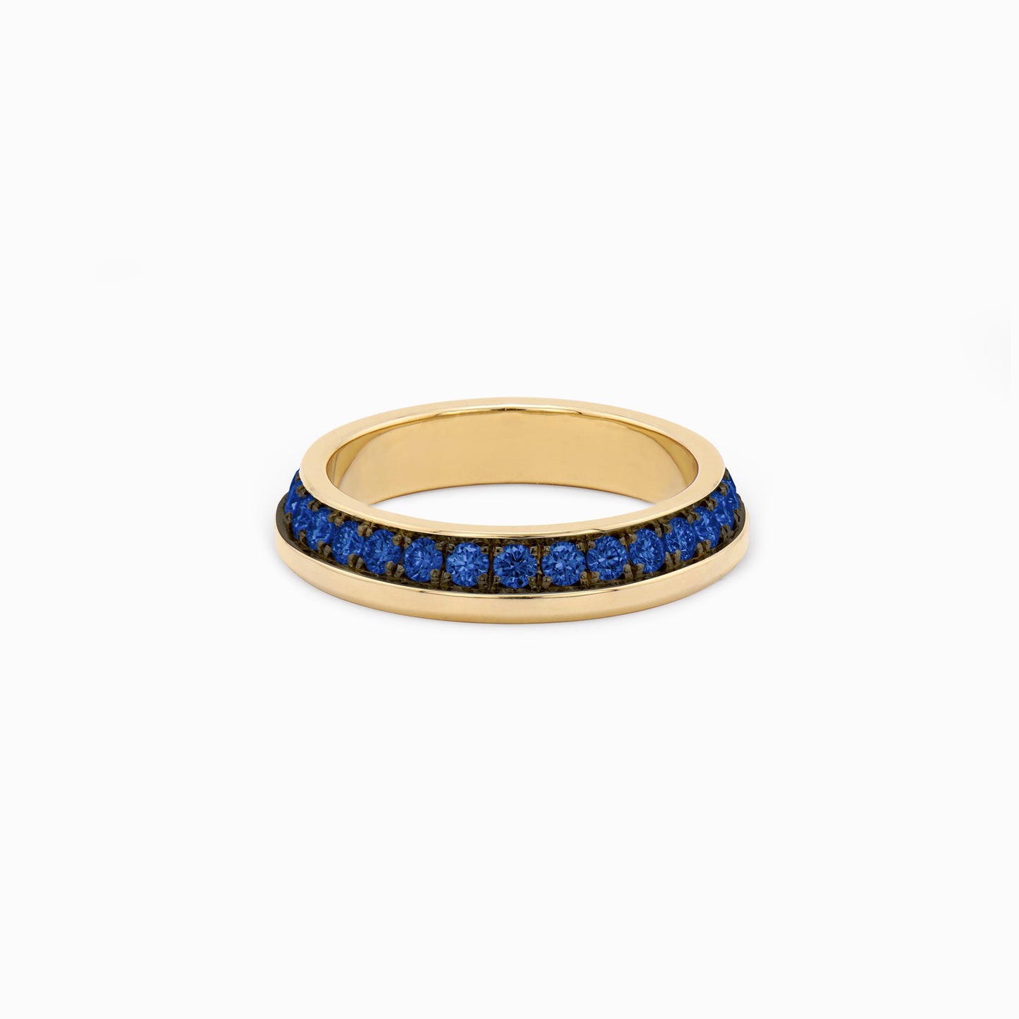 OFF-KILTER Outrageous Sapphire Stacking Ring – Dark Mode