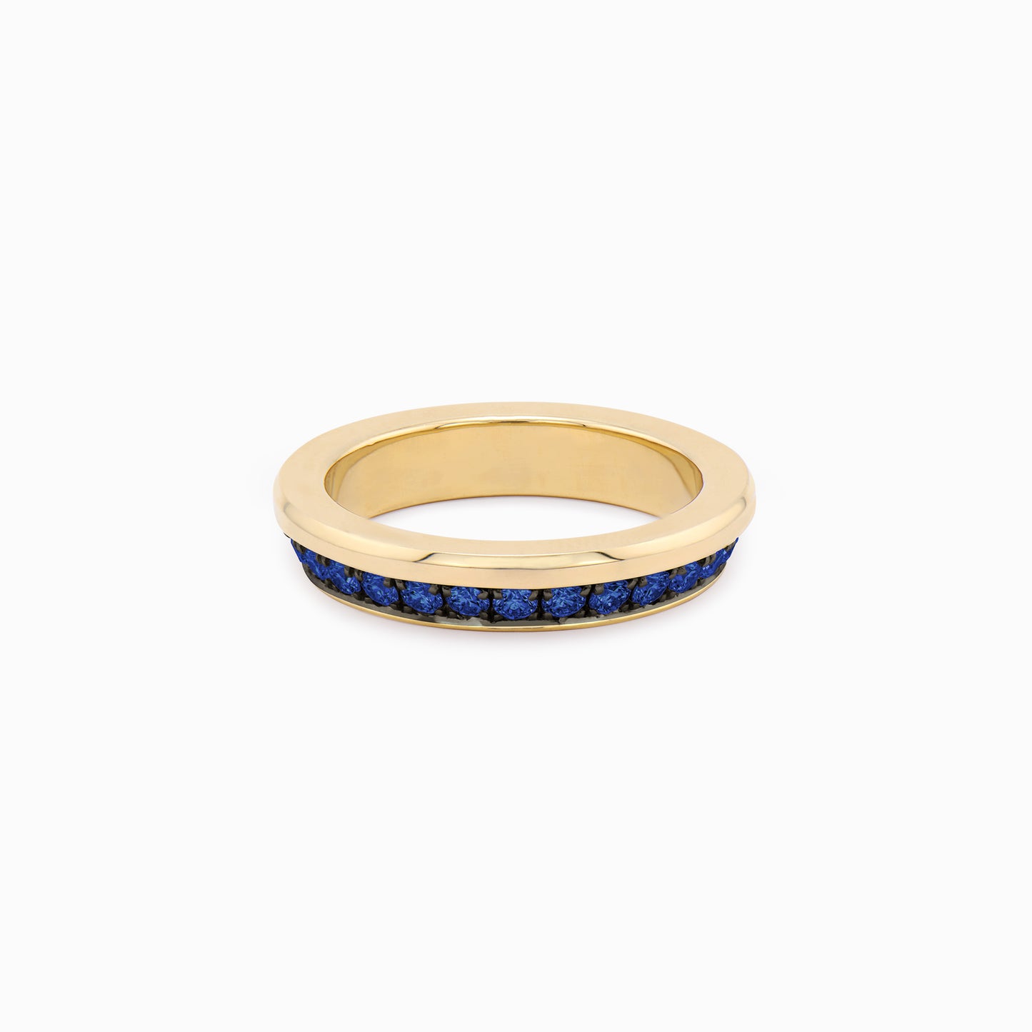 OFF-KILTER Outrageous Sapphire Stacking Ring – Dark Mode
