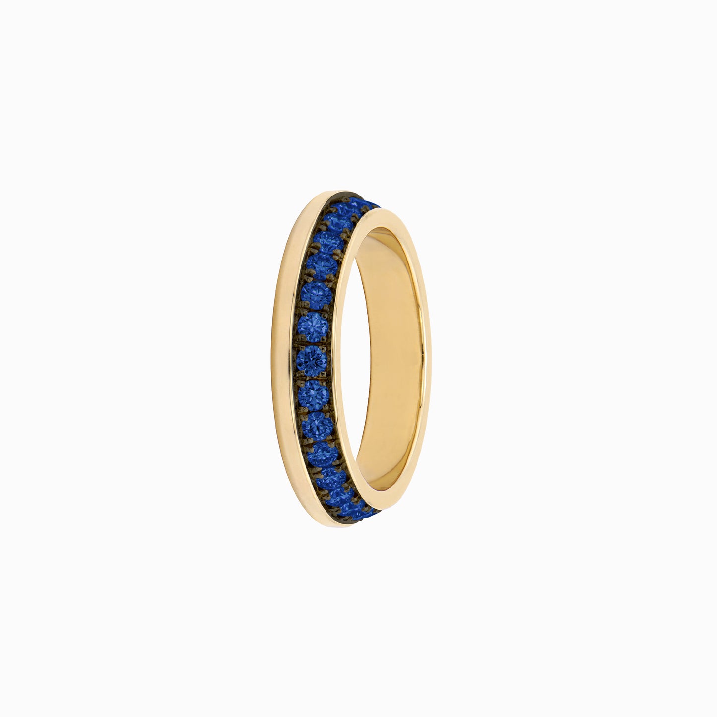 OFF-KILTER Outrageous Sapphire Stacking Ring – Dark Mode