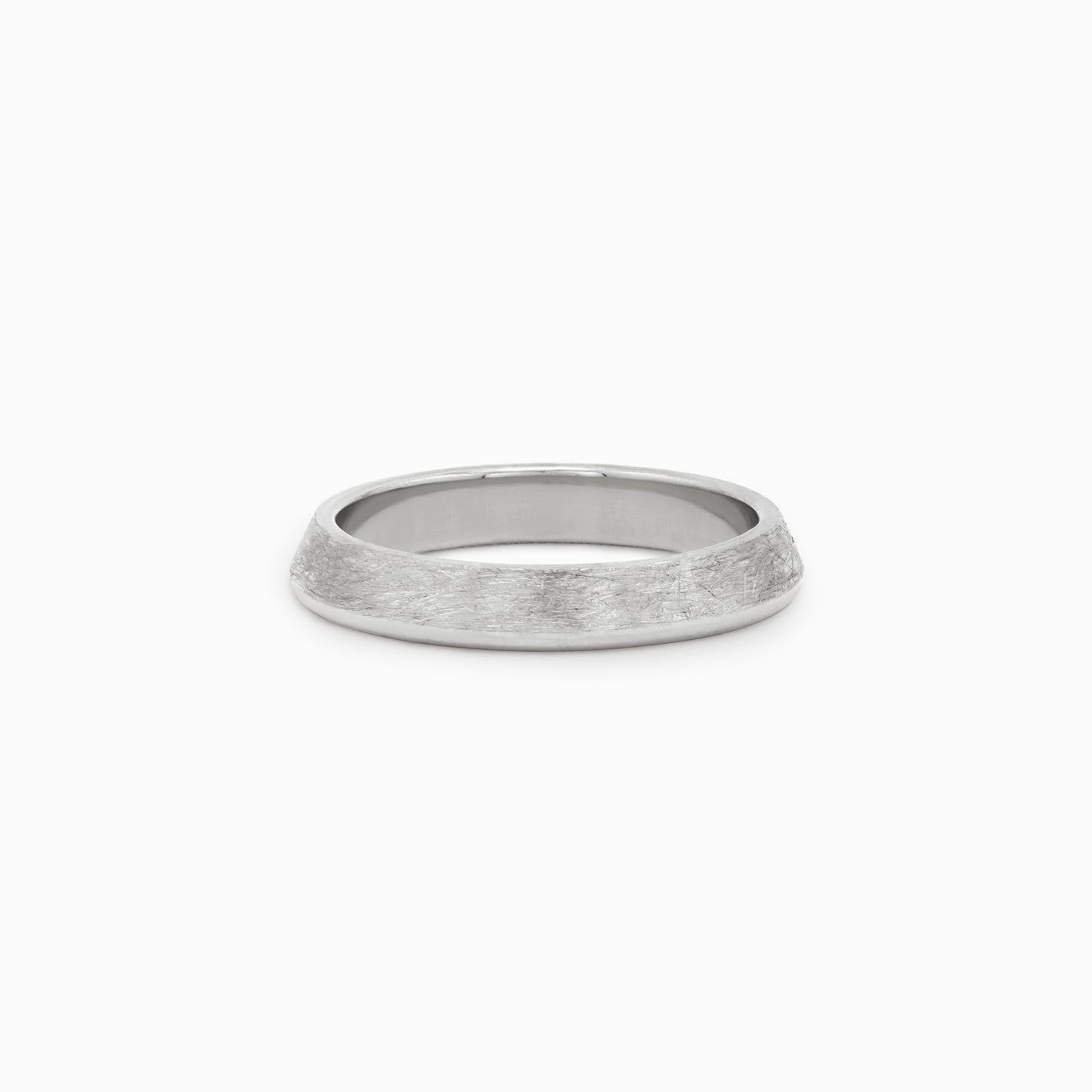 OFF-KILTER Audacious Distressed Stacking Ring – Silver
