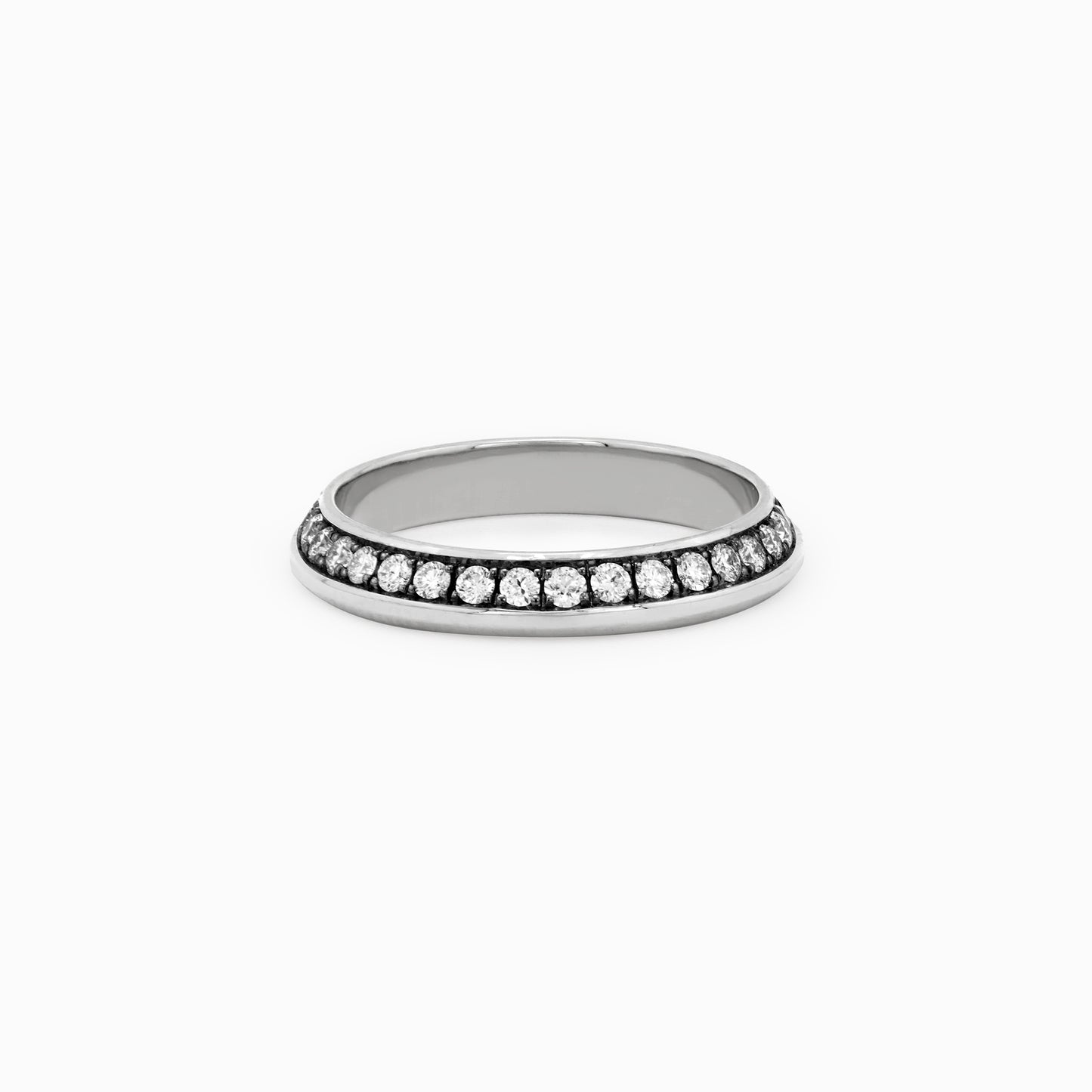 OFF-KILTER Audacious Diamond Stacking Ring – Dark Mode