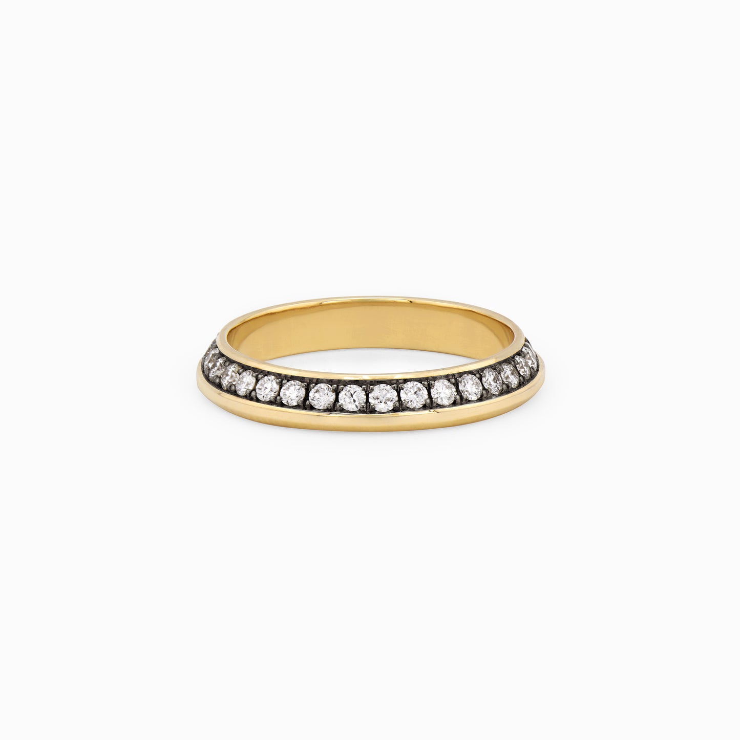 OFF-KILTER Audacious Diamond Stacking Ring – Dark Mode