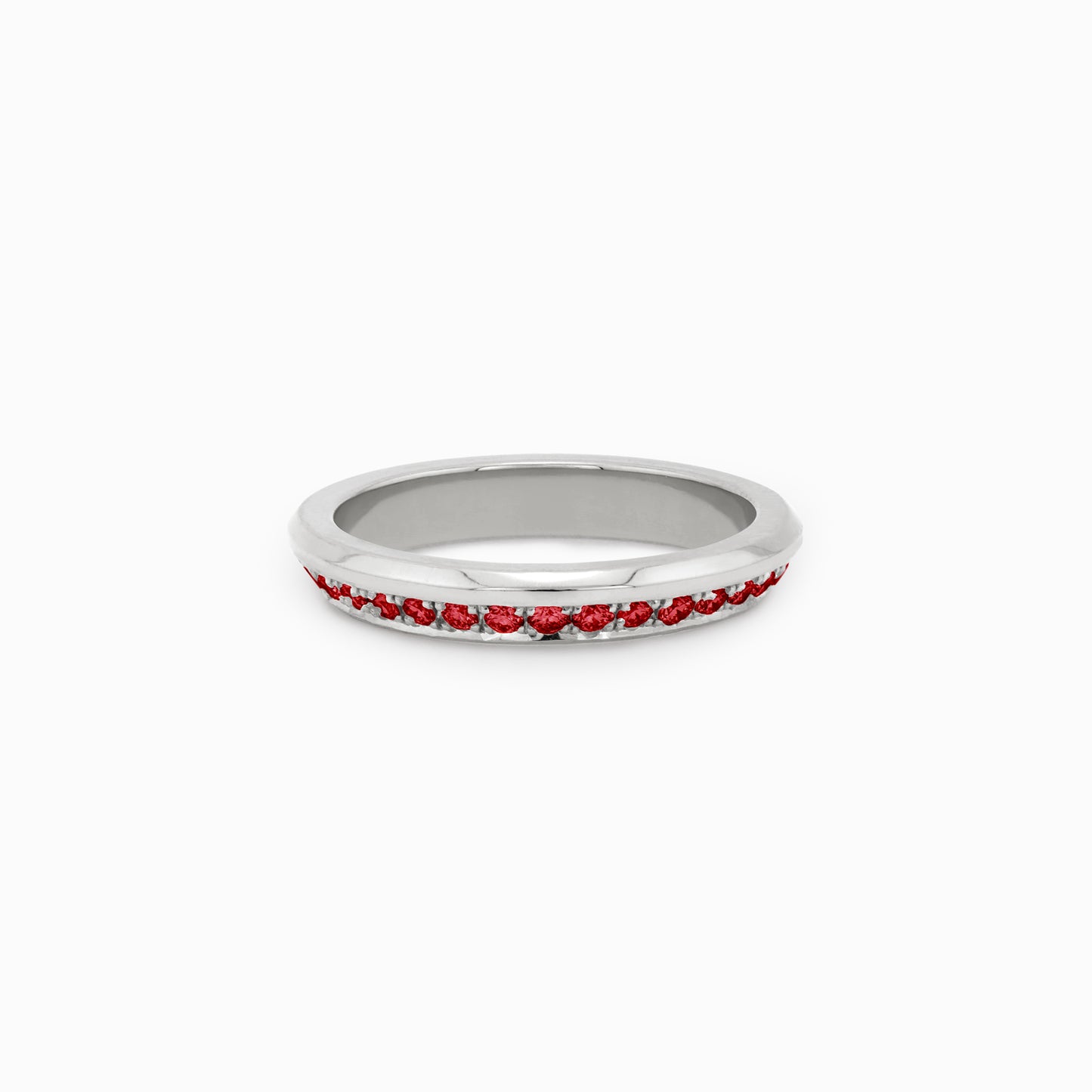 OFF-KILTER Audacious Ruby Stacking Ring