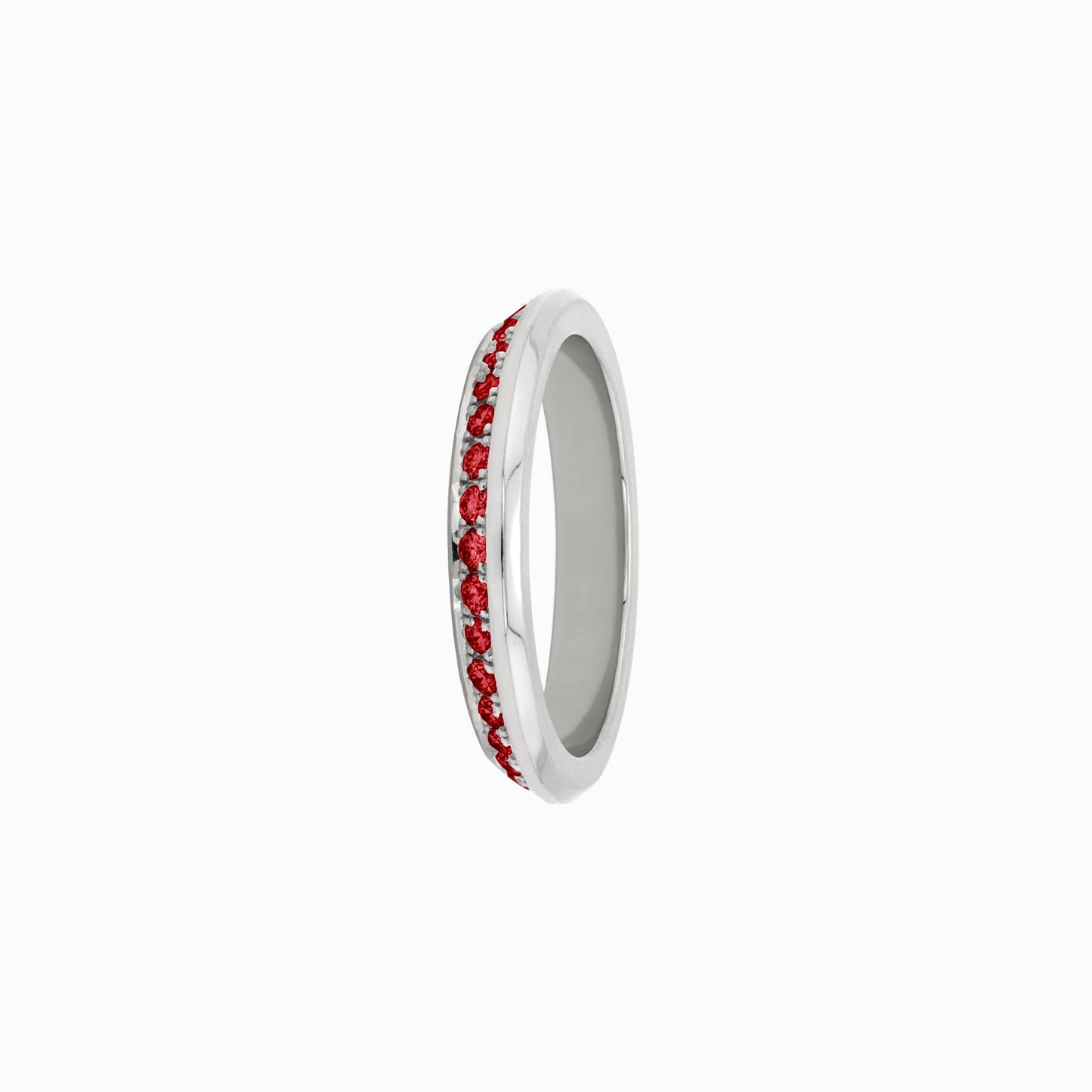 OFF-KILTER Audacious Ruby Stacking Ring