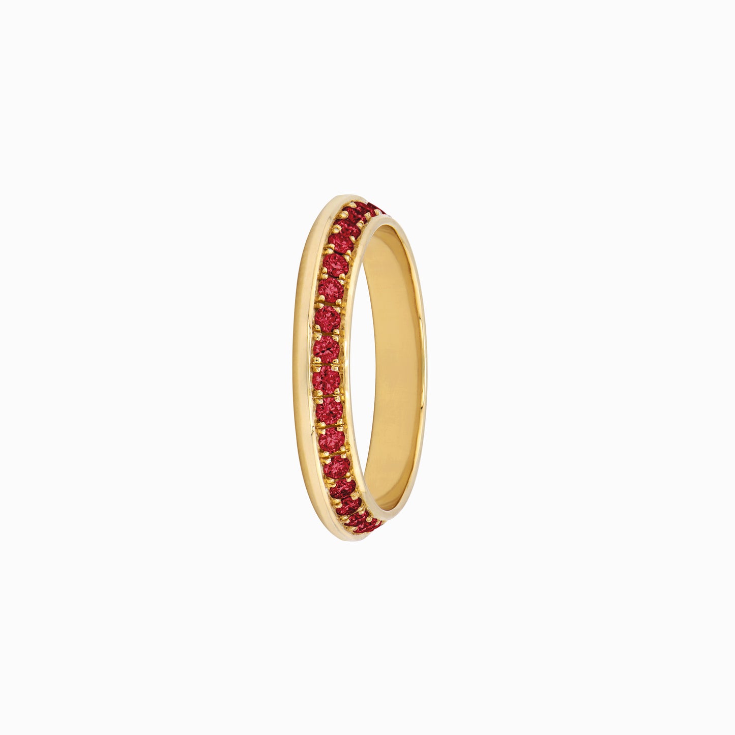 OFF-KILTER Audacious Ruby Stacking Ring