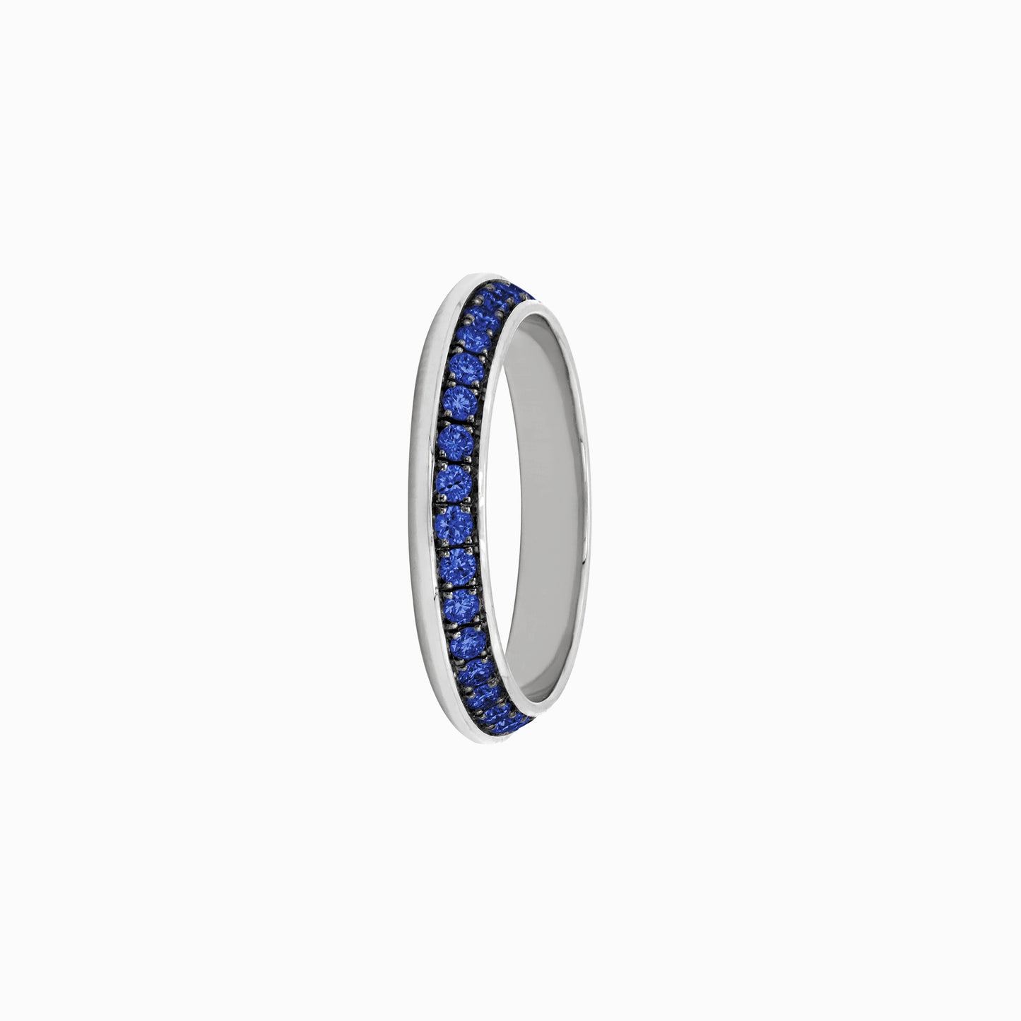 OFF-KILTER Audacious Sapphire Stacking Ring – Dark Mode