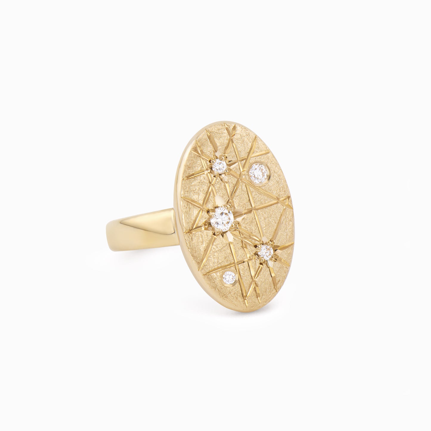 TRIUMPHANT Audacious Diamond Ellipse Ring