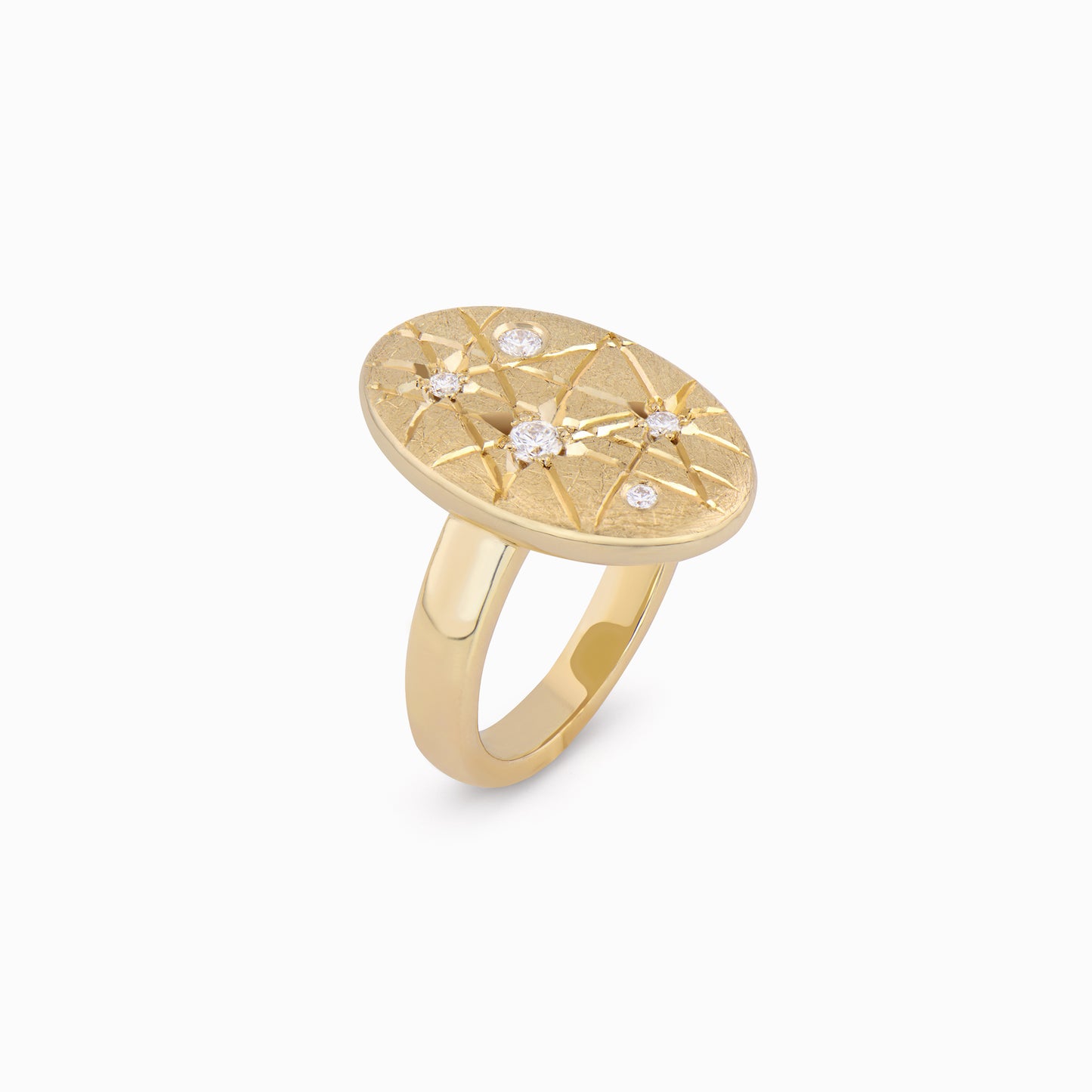 TRIUMPHANT Audacious Diamond Ellipse Ring