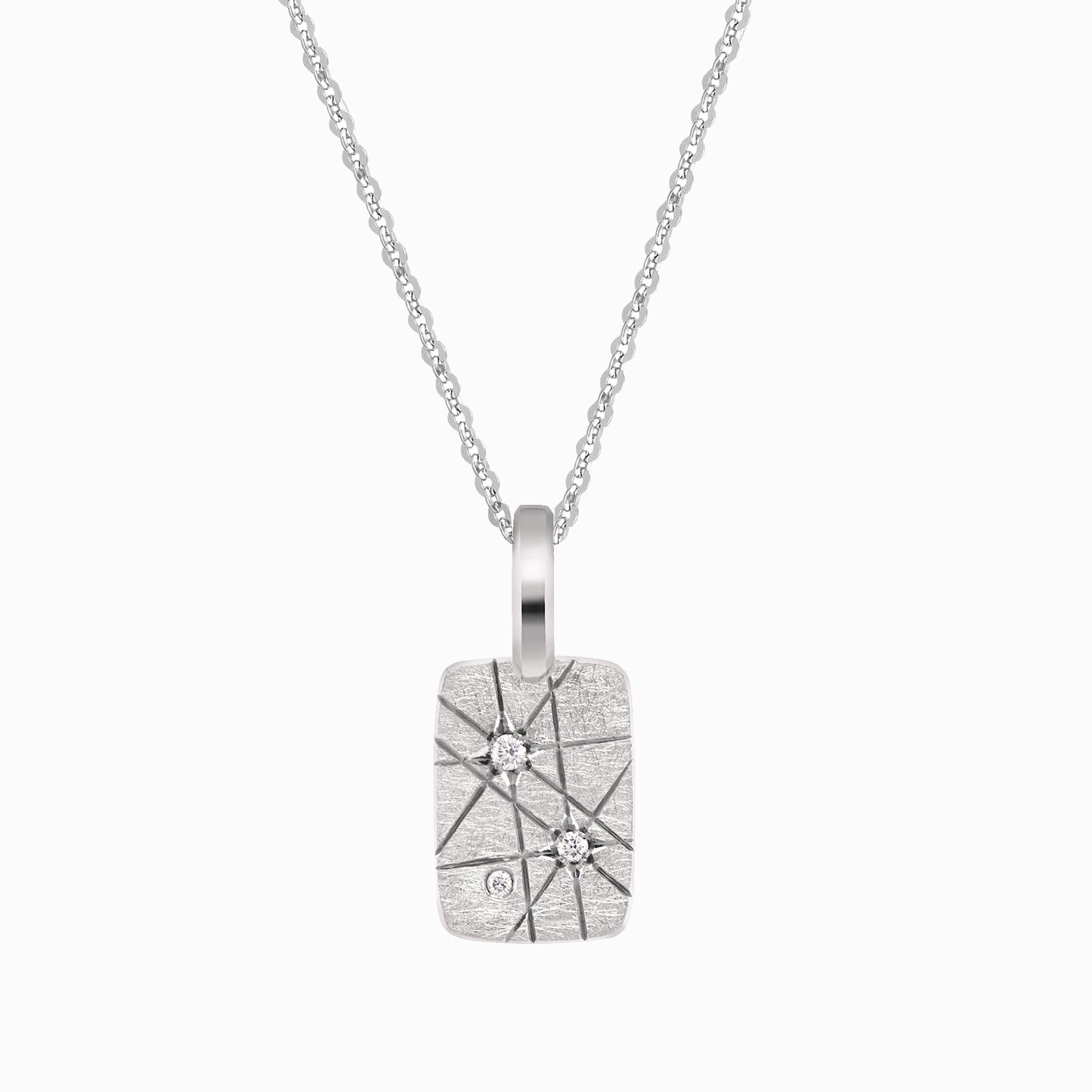 TRIUMPHANT Cheeky Diamond Tablet Fine Necklace