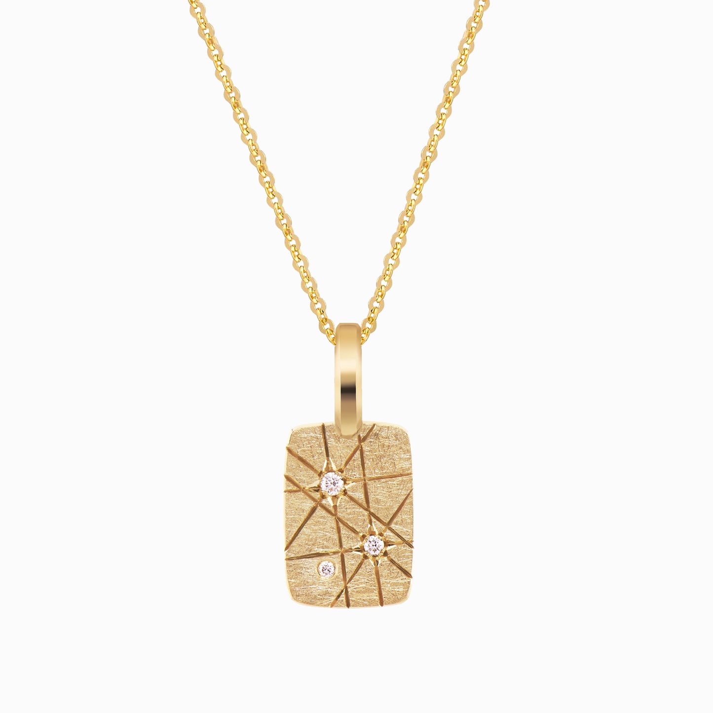 TRIUMPHANT Cheeky Diamond Tablet Fine Necklace