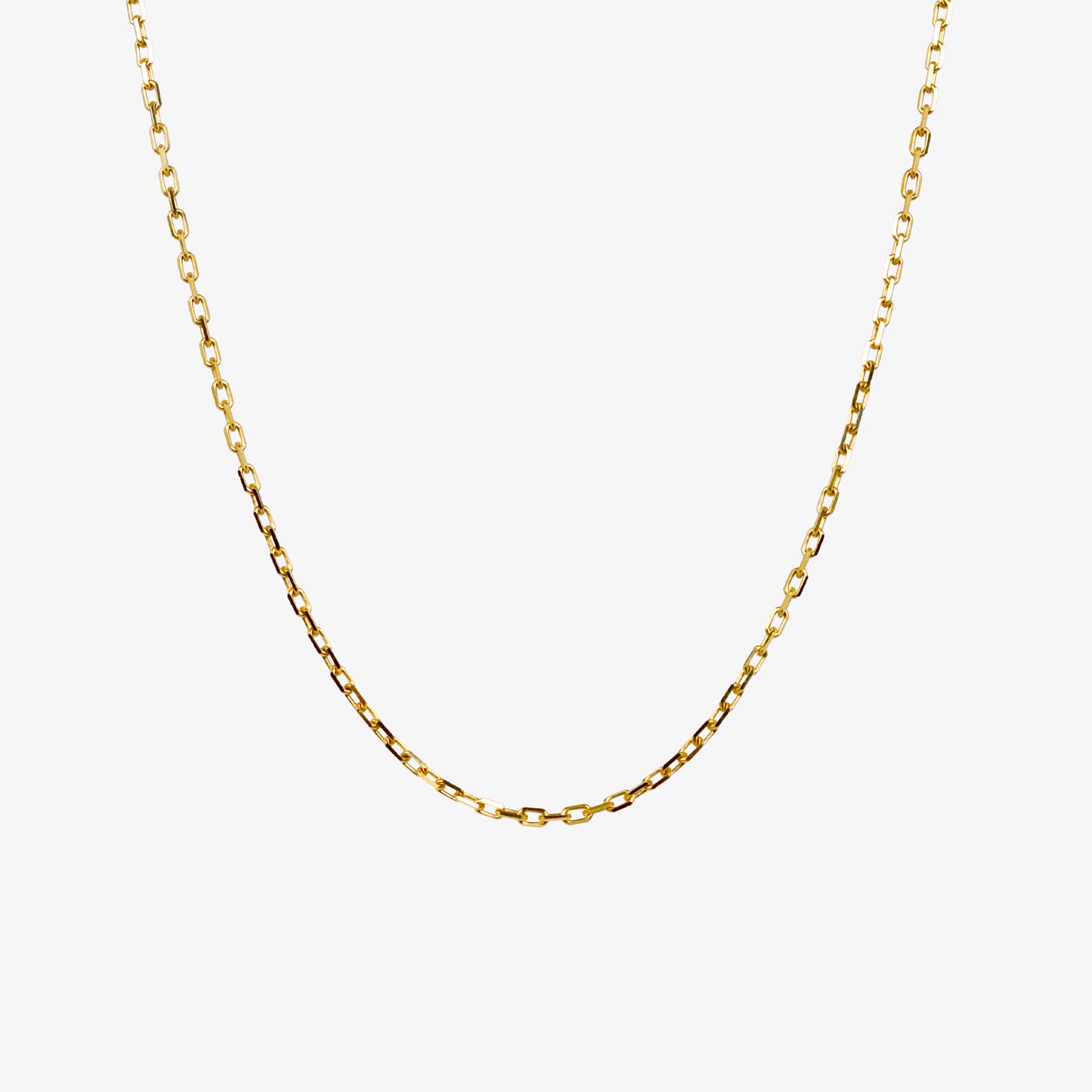 1.95mm Elongated Diamond Cut Cable Link Chain