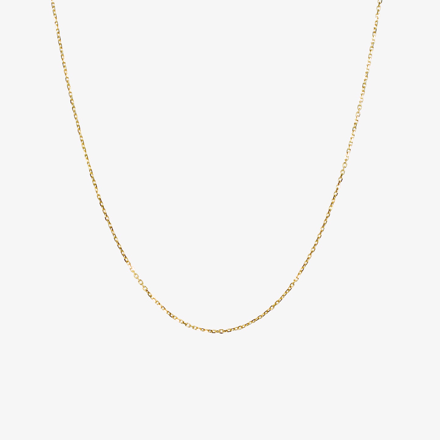 1mm Light Diamond Cut Cable Chain