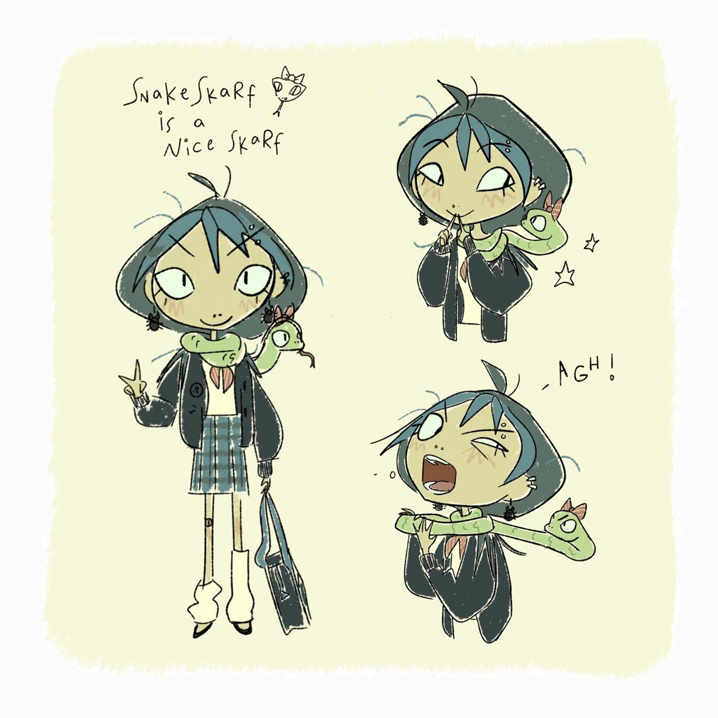 BOA Constrictor Leather Cord Necklace – Silver