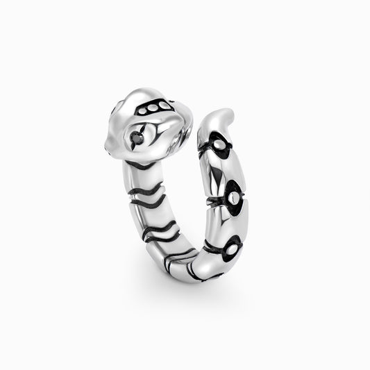 BOA Constrictor Open Wrap Ring – Silver