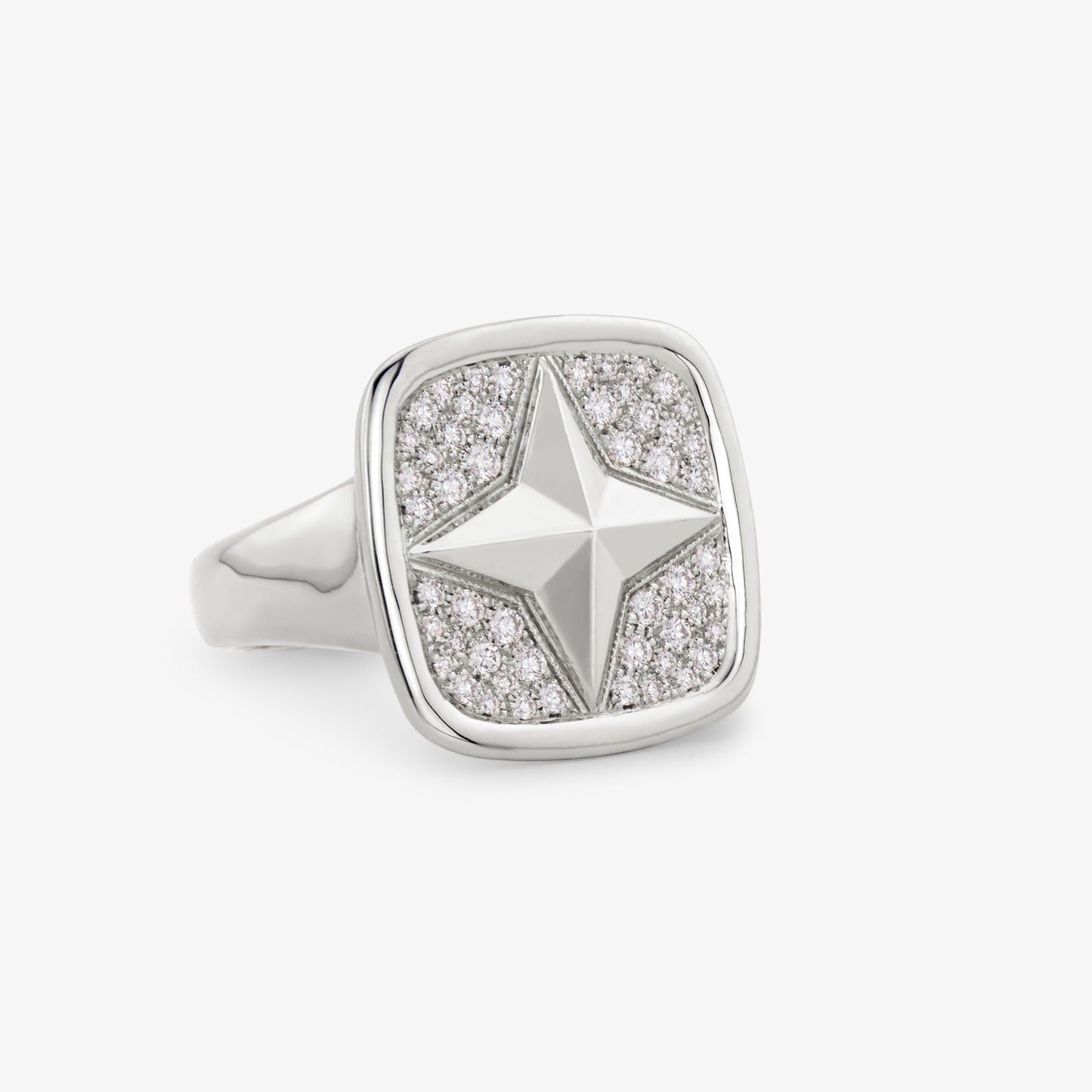 FIERCE Signet Ring with Diamonds