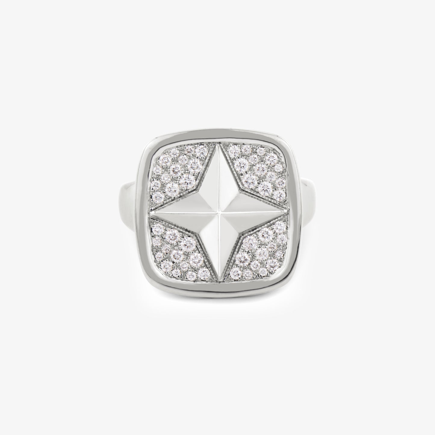 FIERCE Signet Ring with Diamonds