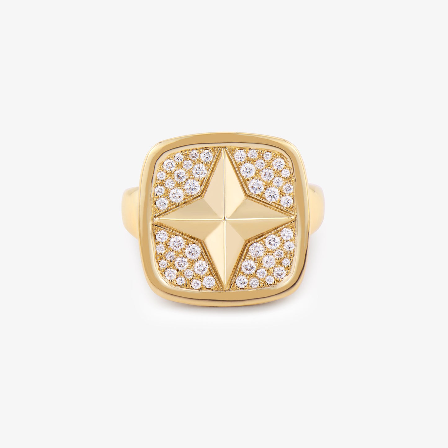 FIERCE Signet Ring with Diamonds