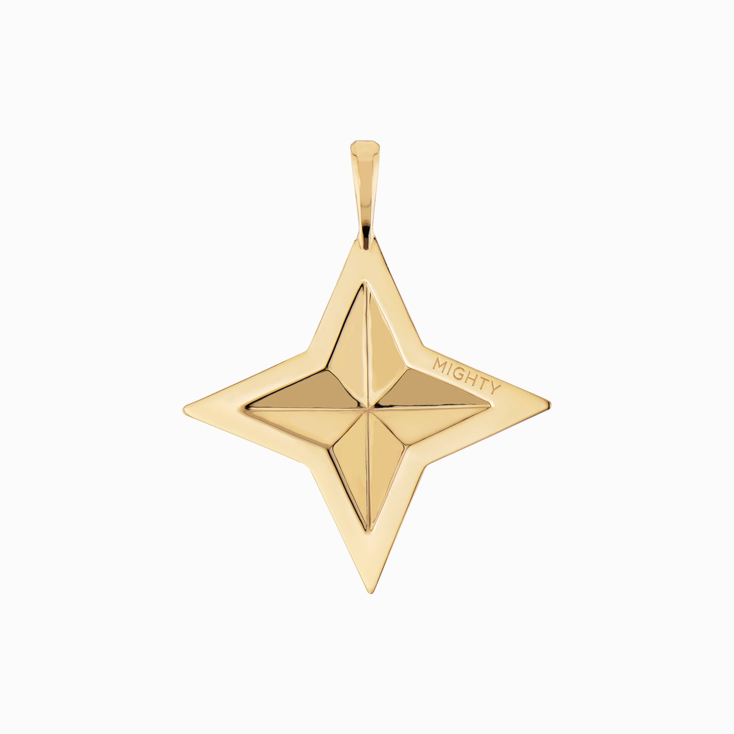 FIERCE Outrageous Double Diamond Pendant in 14K Yellow Gold