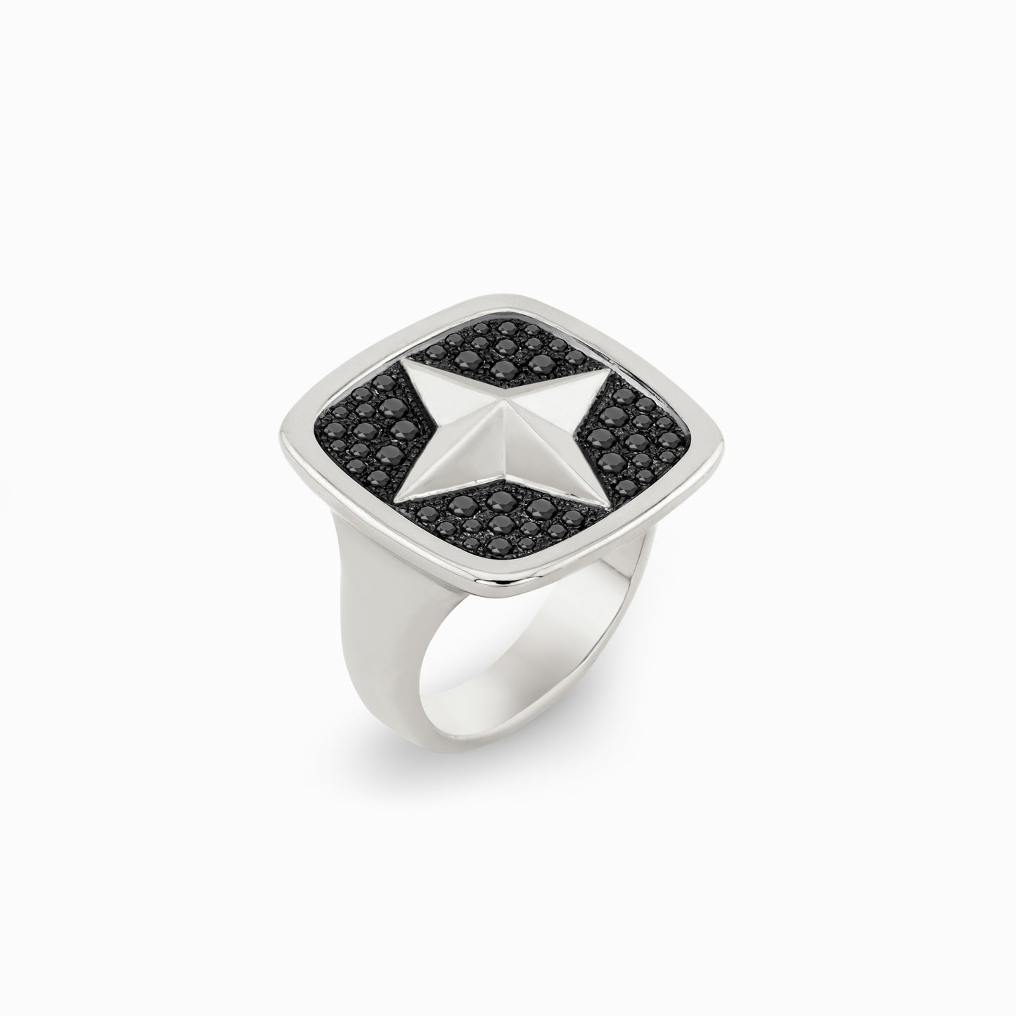 FIERCE Outrageous Black Diamond Signet Ring