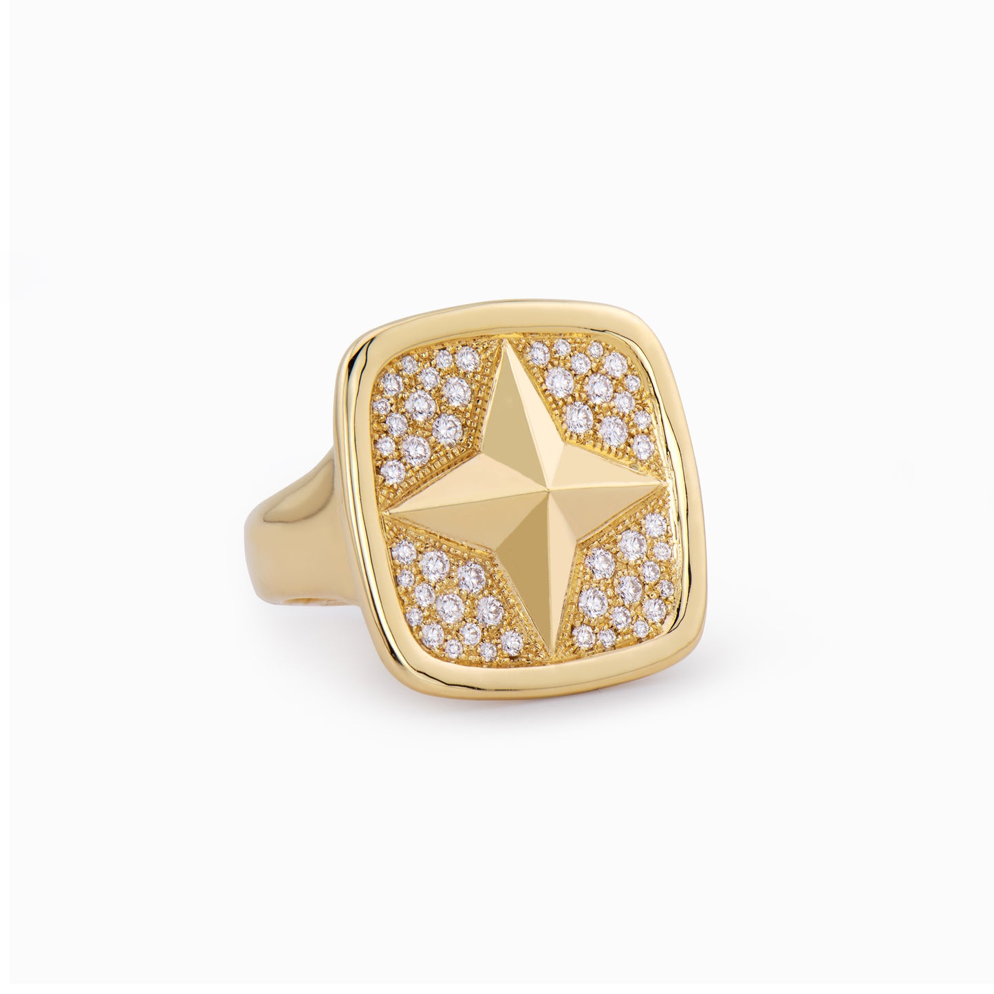 FIERCE Outrageous Diamond Signet Ring