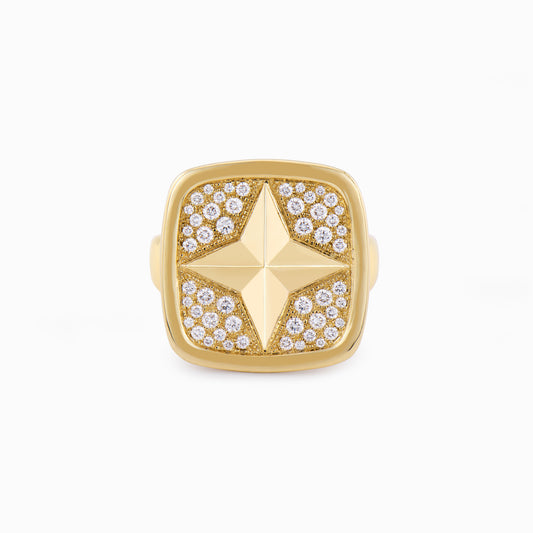 FIERCE Outrageous Diamond Signet Ring