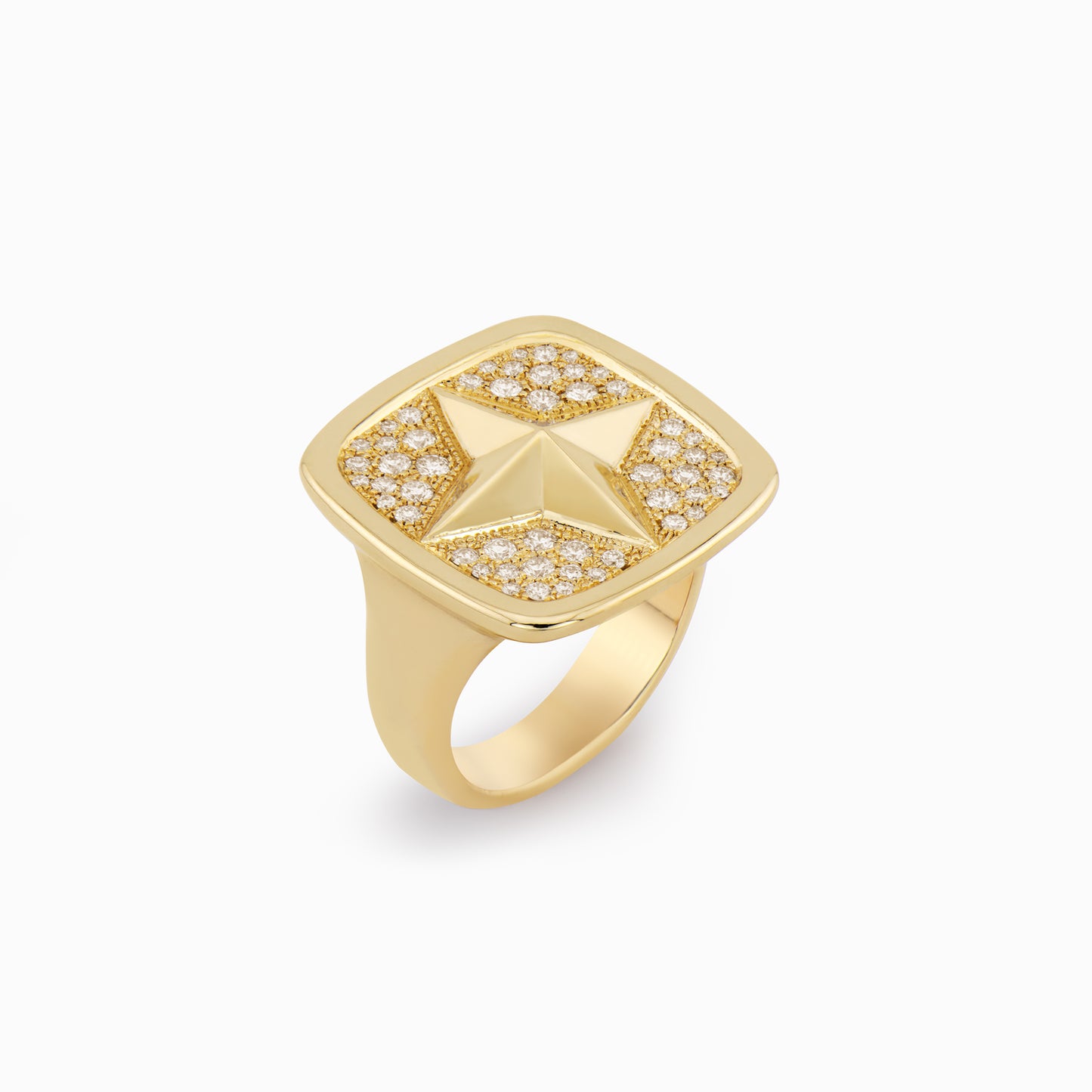 FIERCE Outrageous Diamond Signet Ring