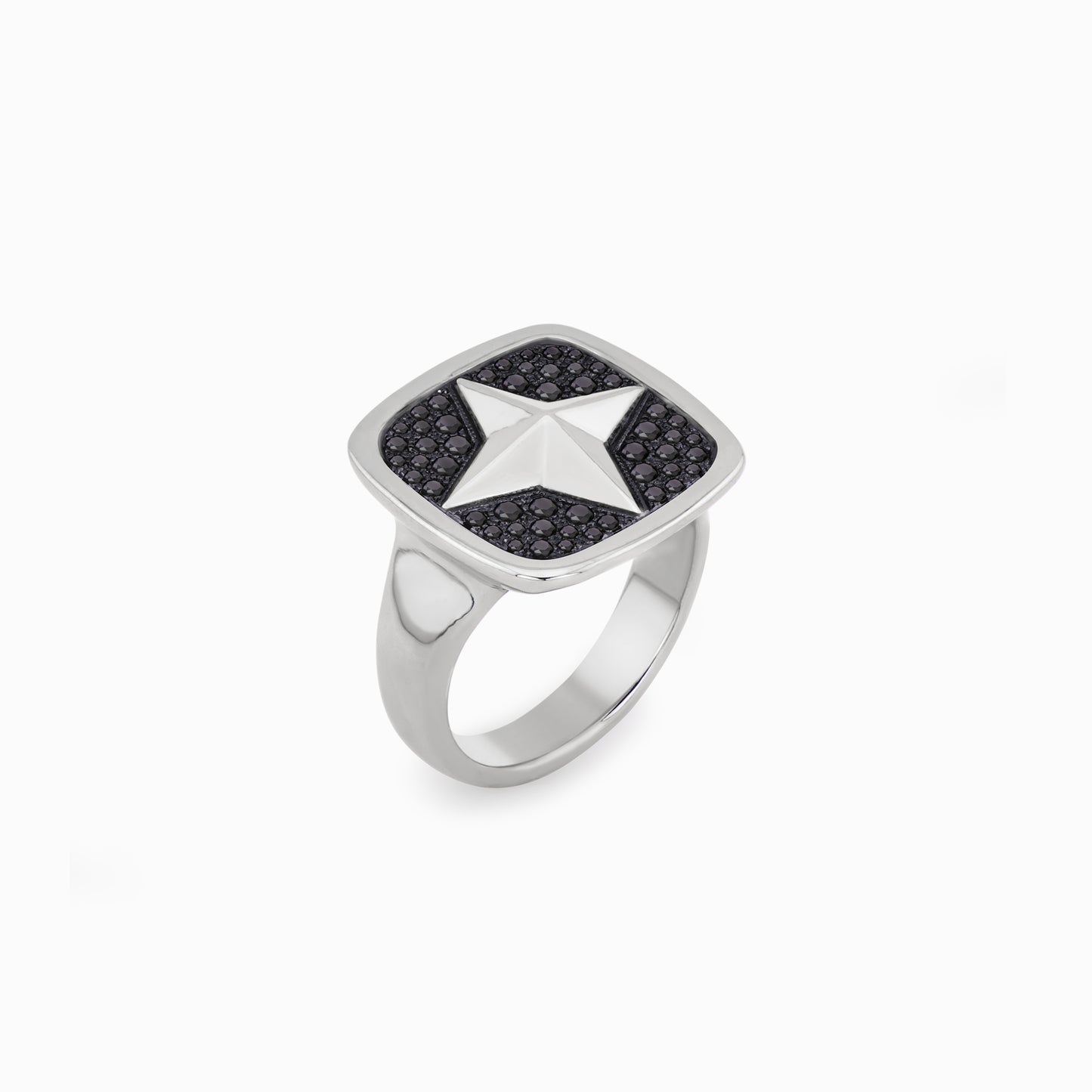 FIERCE Audacious Black Diamond Signet Ring