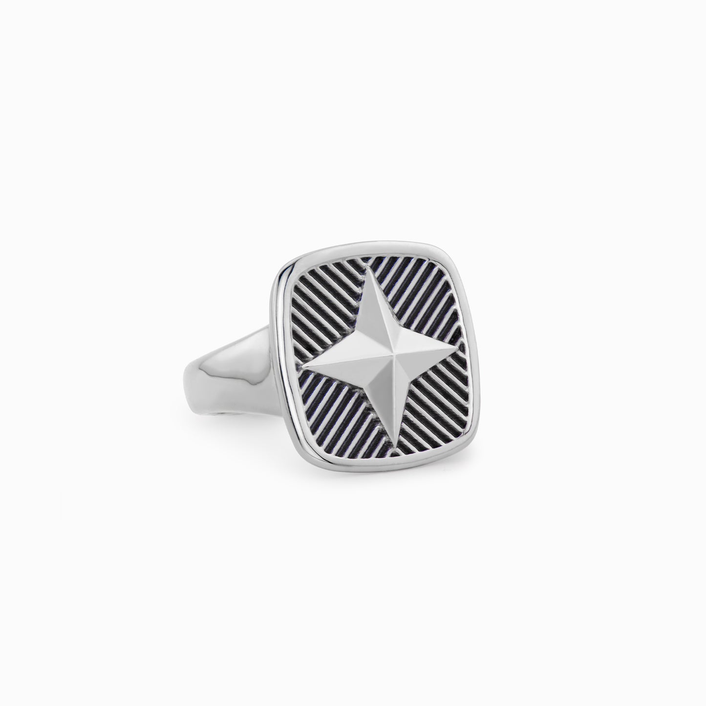 FIERCE Audacious Grill Signet Ring – Silver