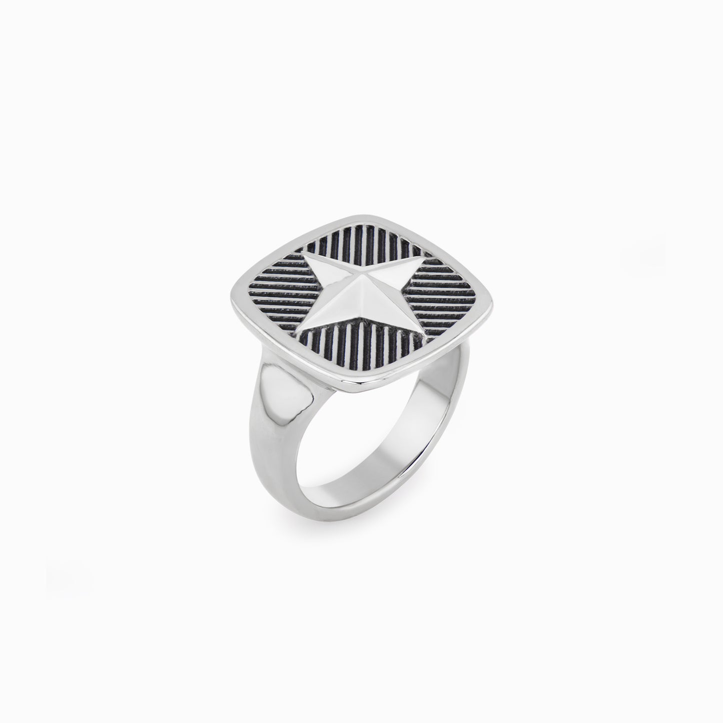 FIERCE Audacious Grill Signet Ring – Silver