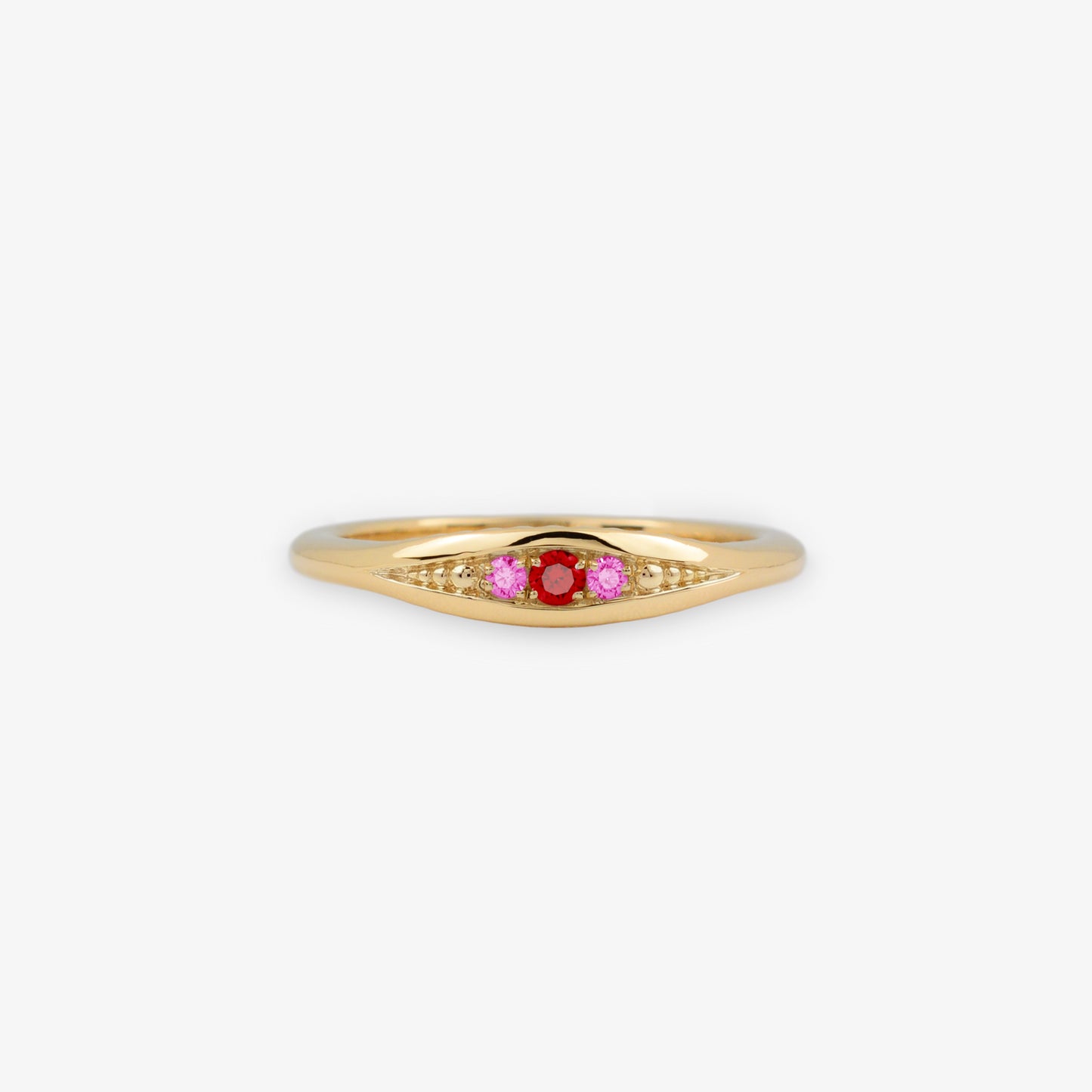 Nurture Dôme Ring with Ruby & Pink Sapphires