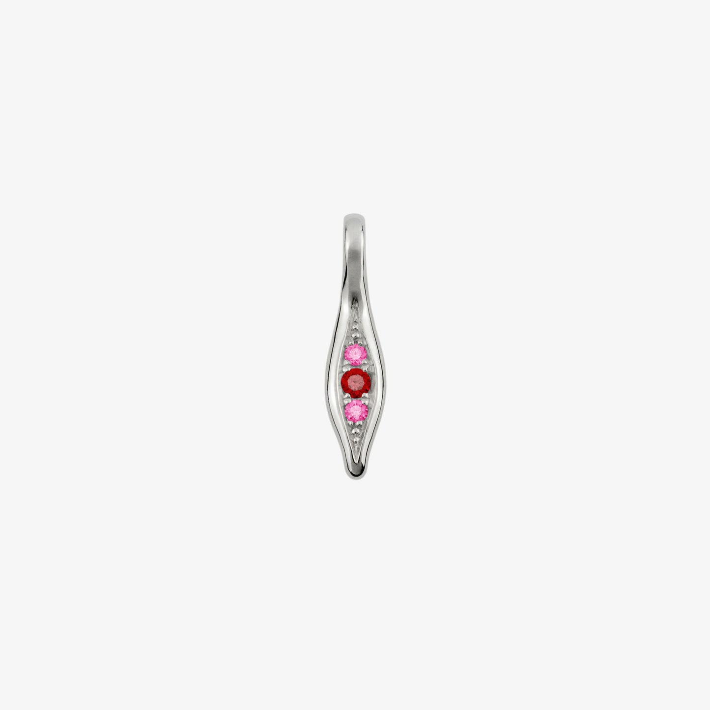 Nurture Droplet Pendant with Ruby & Pink Sapphires
