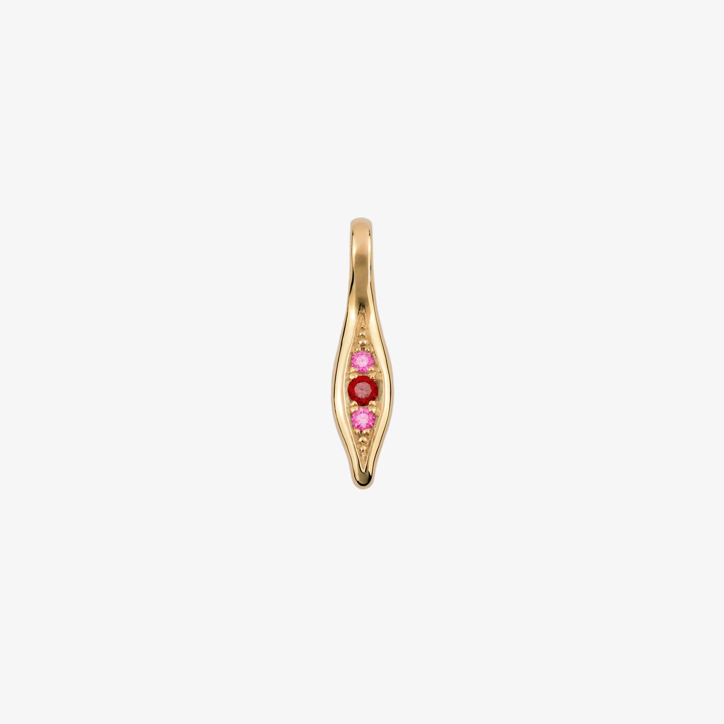 Nurture Droplet Pendant with Ruby & Pink Sapphires