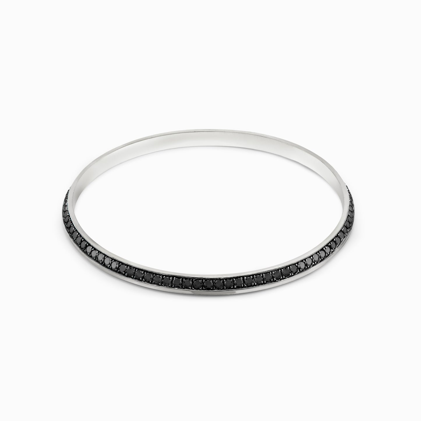 OFF-KILTER Outrageous Black Diamond Bangle Bracelet – Dark Mode
