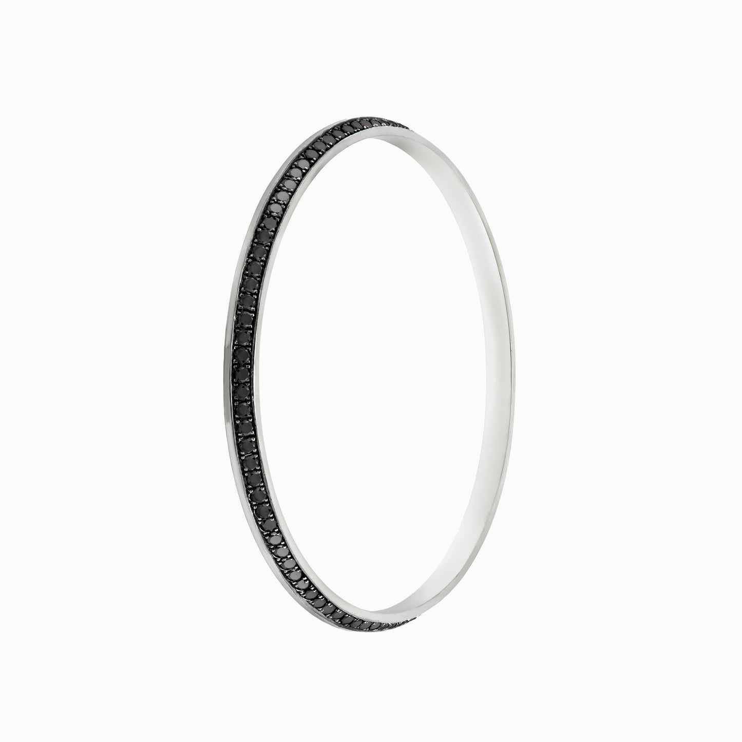 OFF-KILTER Outrageous Black Diamond Bangle Bracelet – Dark Mode
