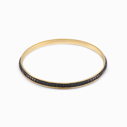 OFF-KILTER Outrageous Black Diamond Bangle Bracelet – Dark Mode