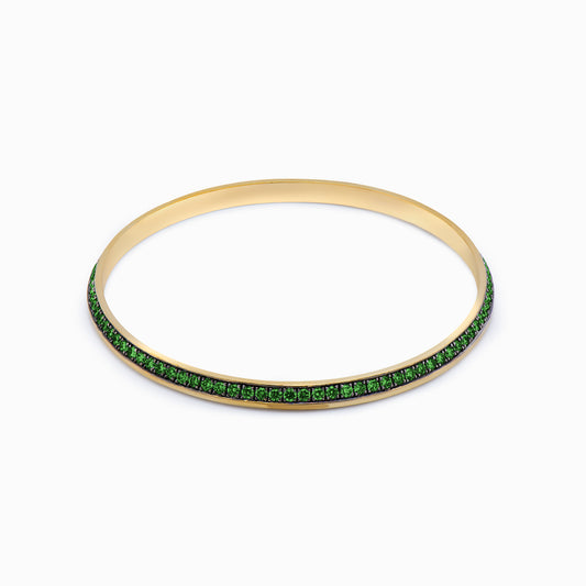 OFF-KILTER Outrageous Emerald Bangle Bracelet – Dark Mode