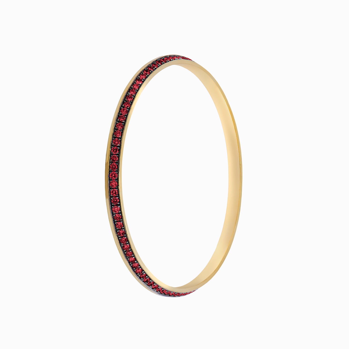 OFF-KILTER Outrageous Ruby Bangle Bracelet – Dark Mode