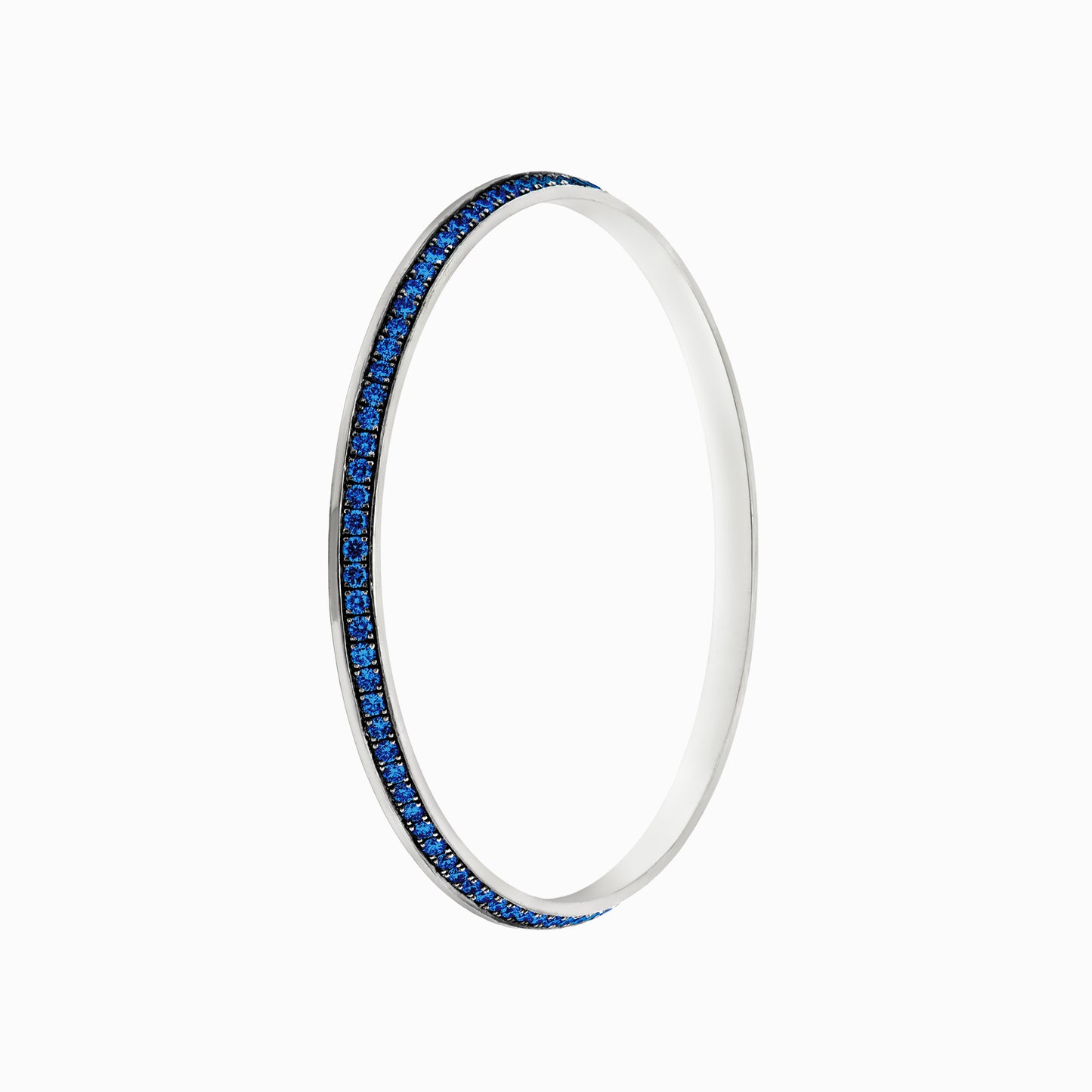 OFF-KILTER Outrageous Sapphire Bangle Bracelet – Dark Mode