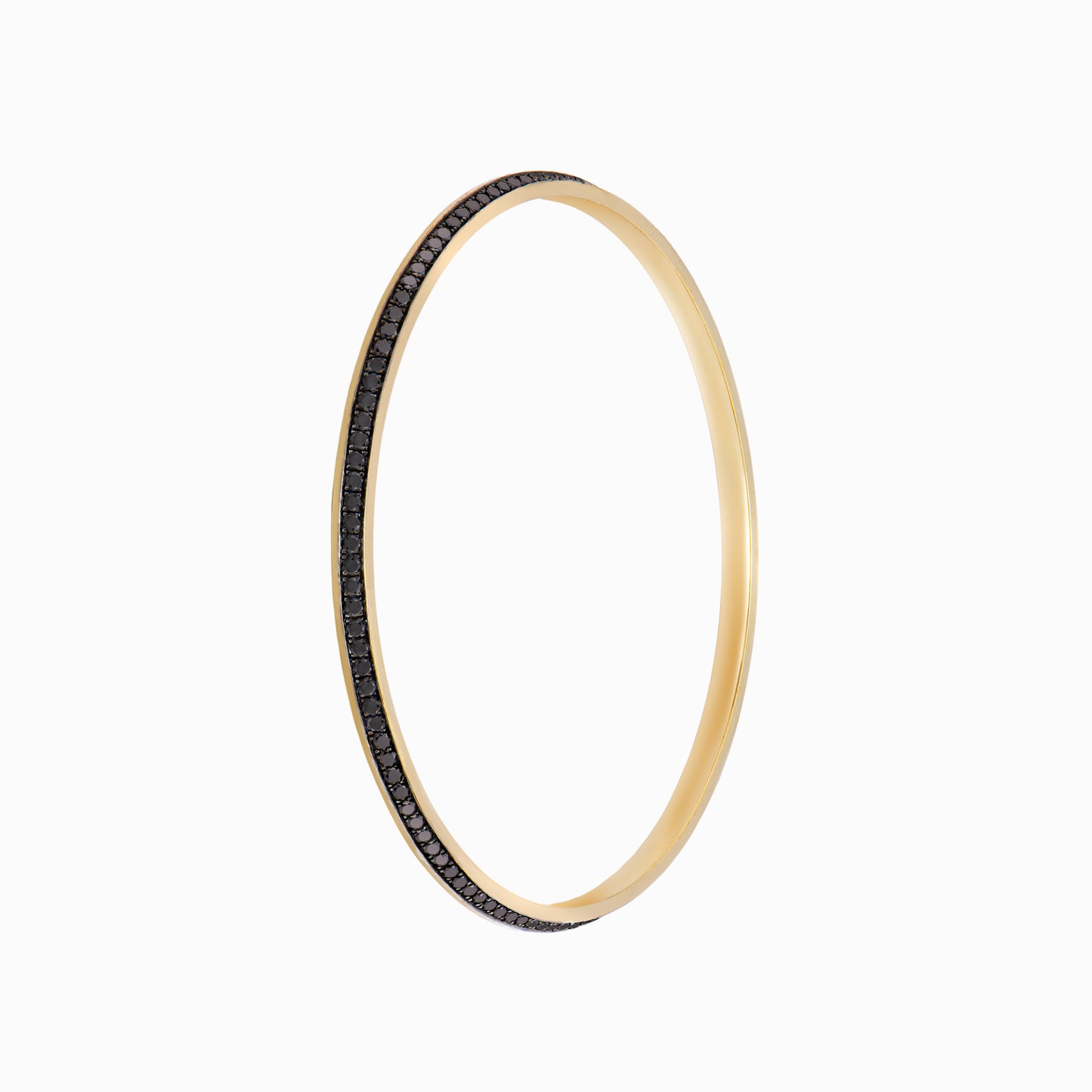 OFF-KILTER Audacious Black Diamond Bangle Bracelet – Dark Mode