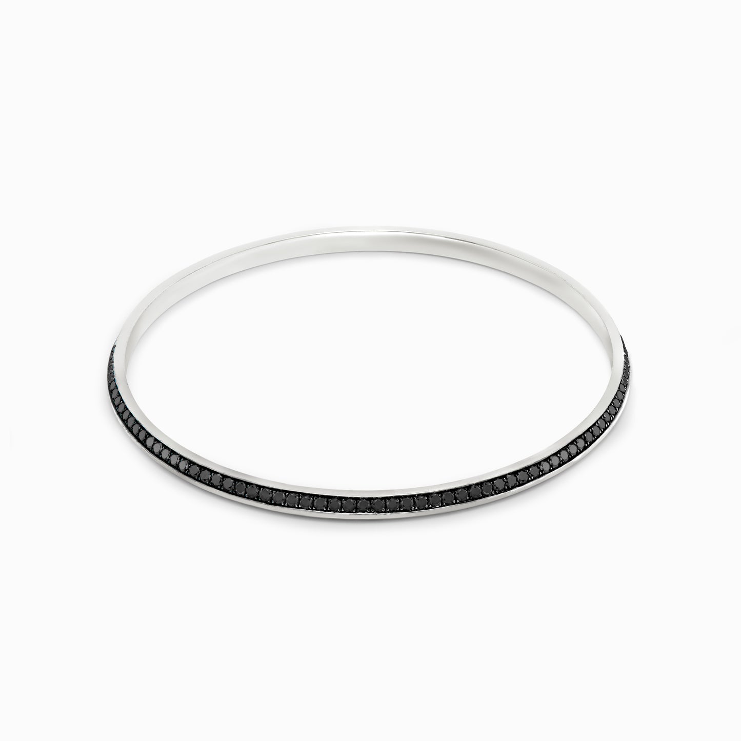 OFF-KILTER Audacious Black Diamond Bangle Bracelet – Dark Mode
