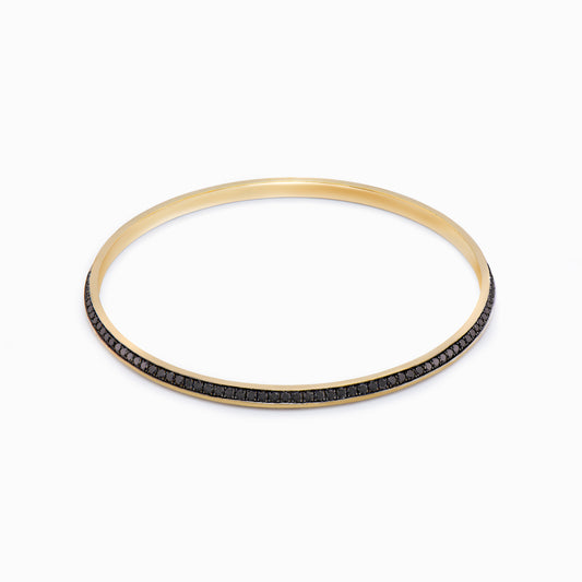 OFF-KILTER Audacious Black Diamond Bangle Bracelet – Dark Mode