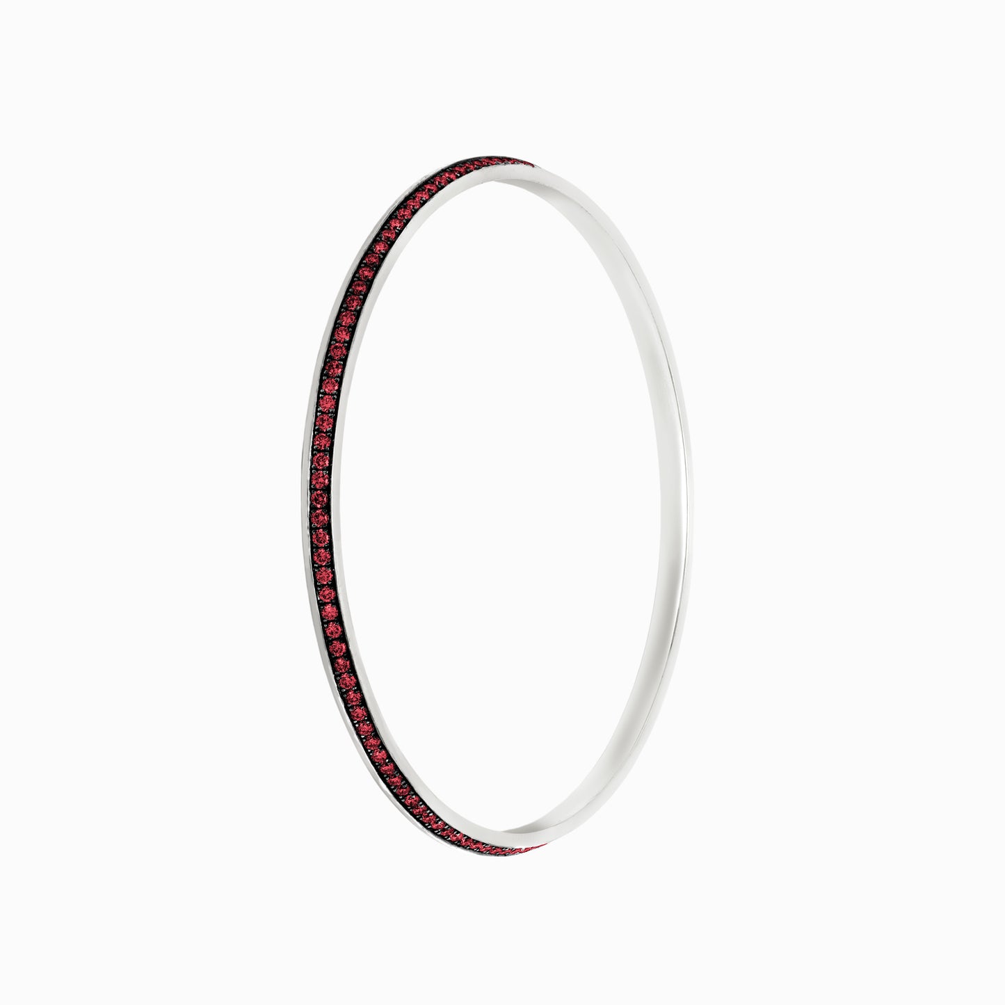 OFF-KILTER Audacious Ruby Bangle Bracelet – Dark Mode