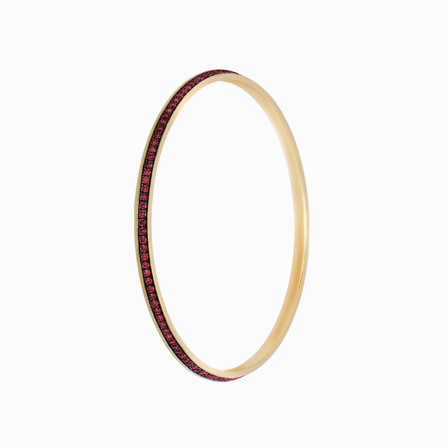 OFF-KILTER Audacious Ruby Bangle Bracelet – Dark Mode