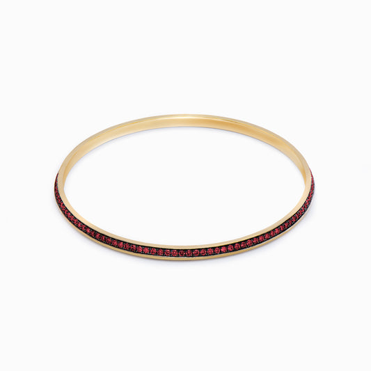 OFF-KILTER Audacious Ruby Bangle Bracelet – Dark Mode