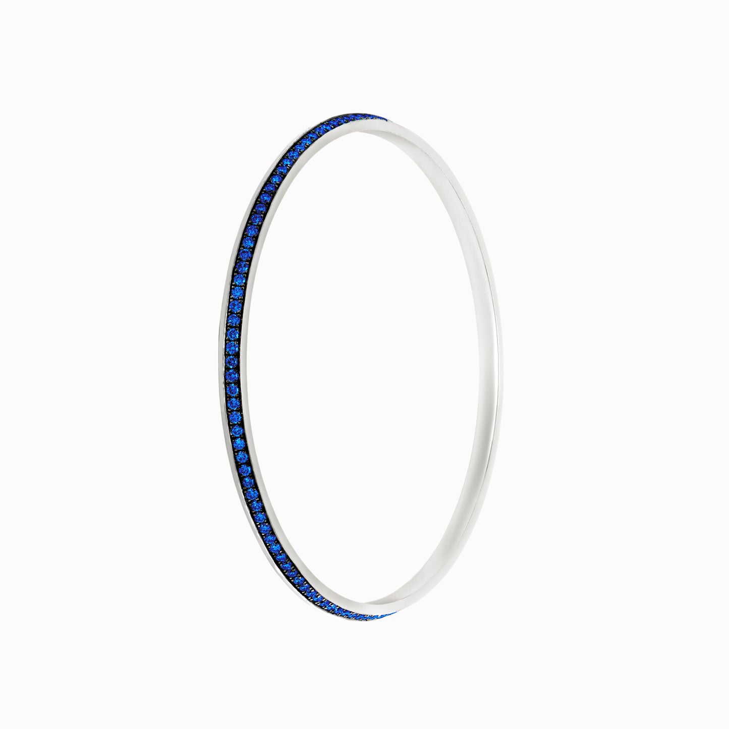 OFF-KILTER Audacious Sapphire Bangle Bracelet – Dark Mode
