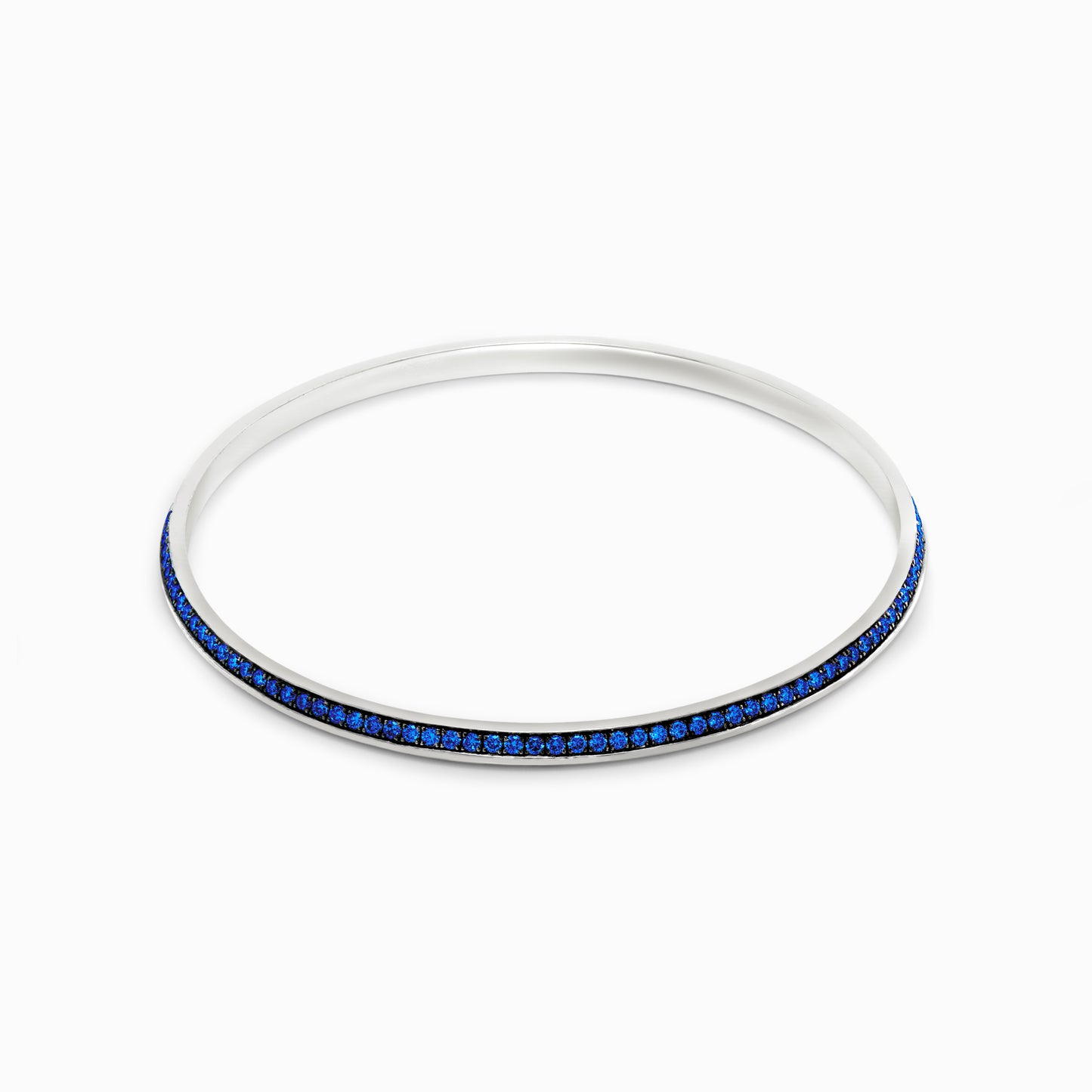 OFF-KILTER Audacious Sapphire Bangle Bracelet – Dark Mode
