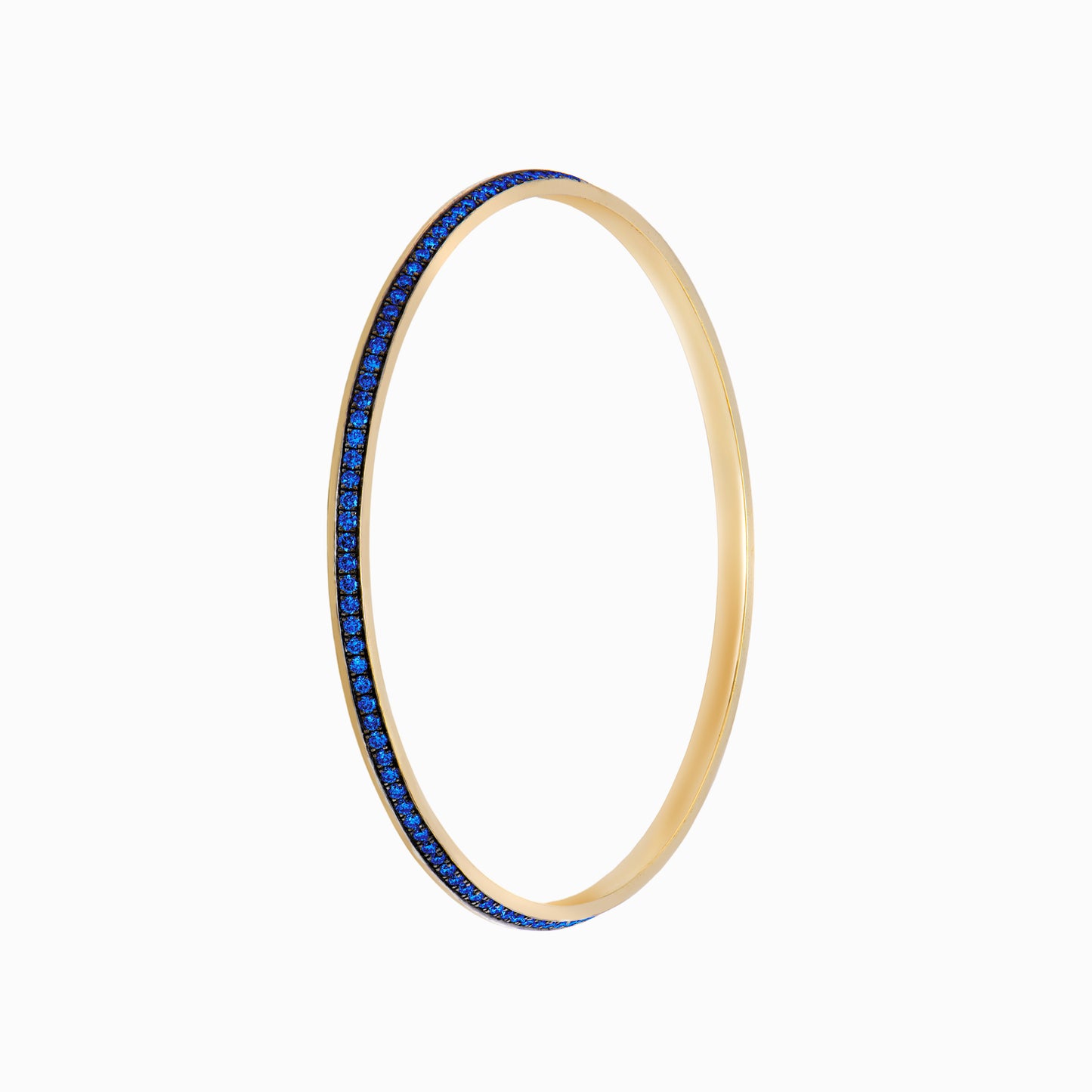 OFF-KILTER Audacious Sapphire Bangle Bracelet – Dark Mode